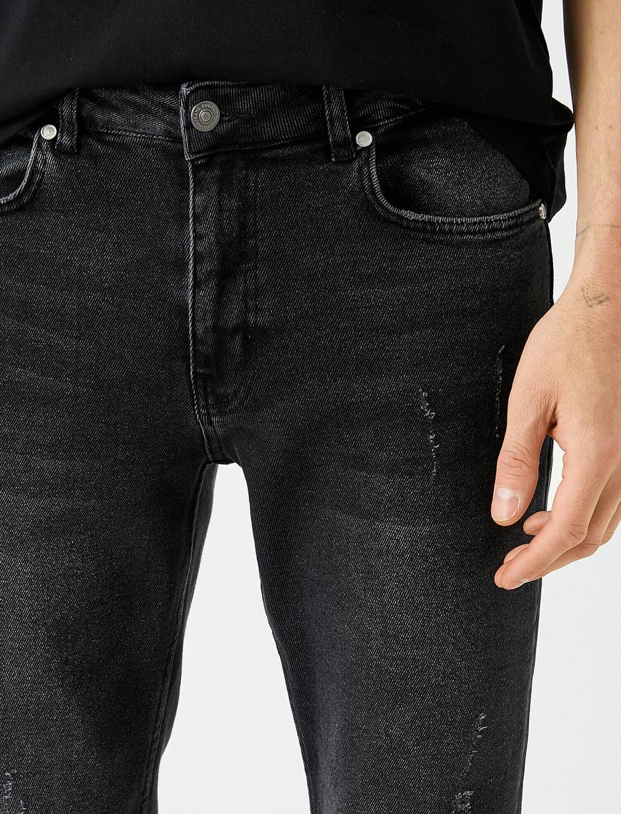   Normal Bel Rahat Kesim Düz Paça Kot Pantolon - Mark Jean