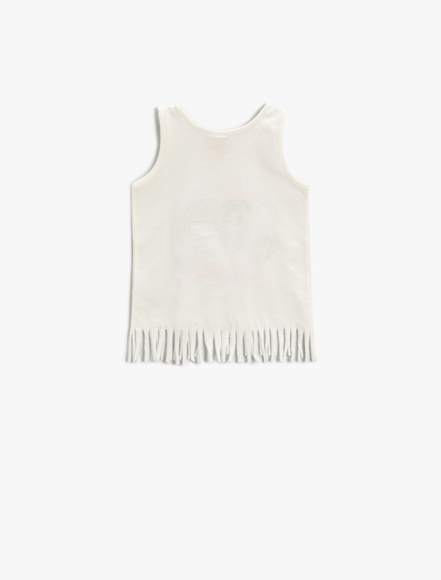  Kız Bebek Hayvan Figür İşlemeli Püsküllü Atlet Pamuklu