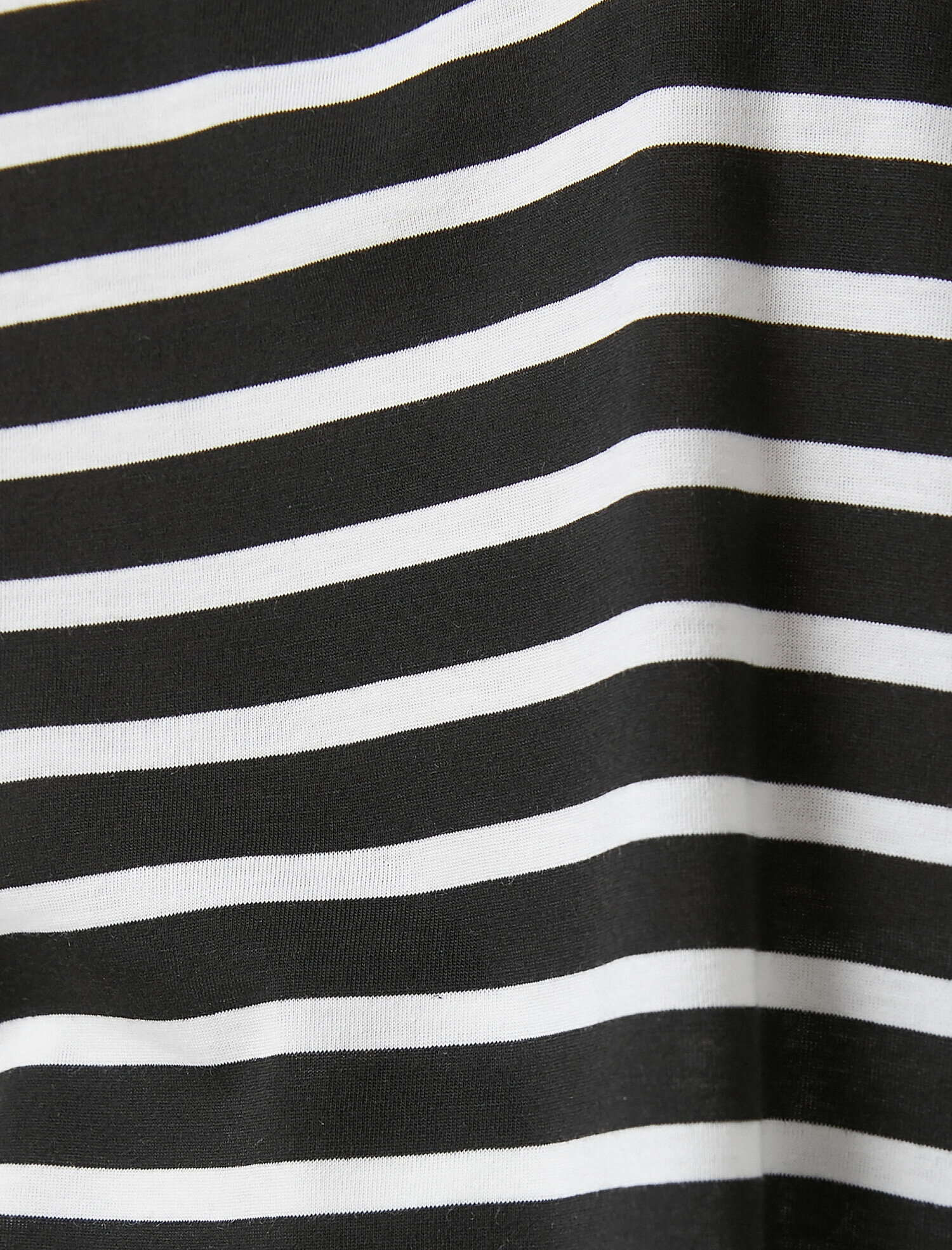   Bisiklet Yaka Kısa Kollu Çizgili Basic Tişört