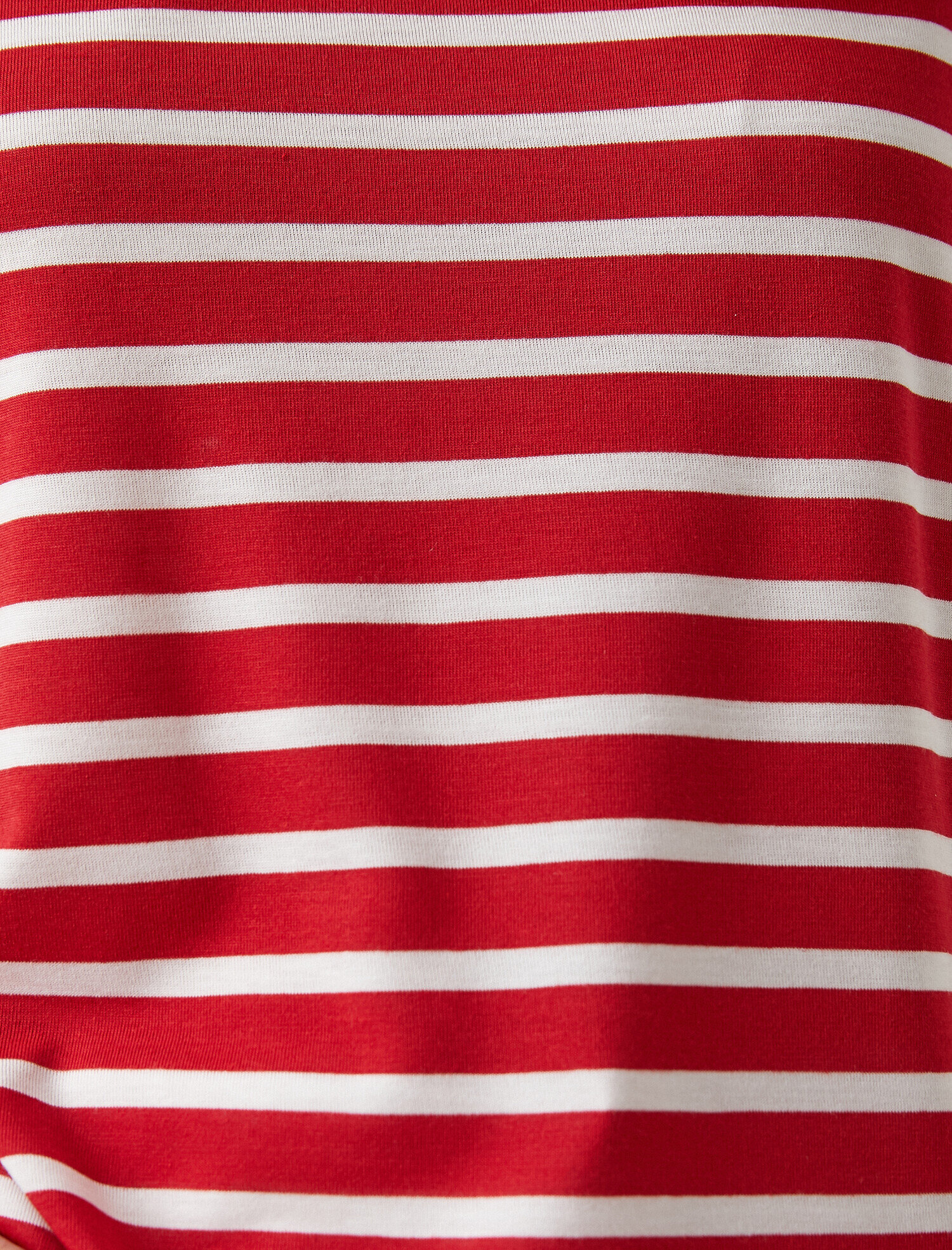   Bisiklet Yaka Kısa Kollu Çizgili Basic Tişört