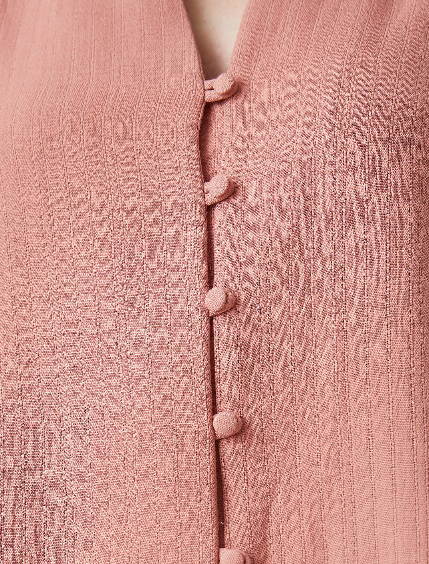   Uzun Kollu Fırfırlı Gömlek