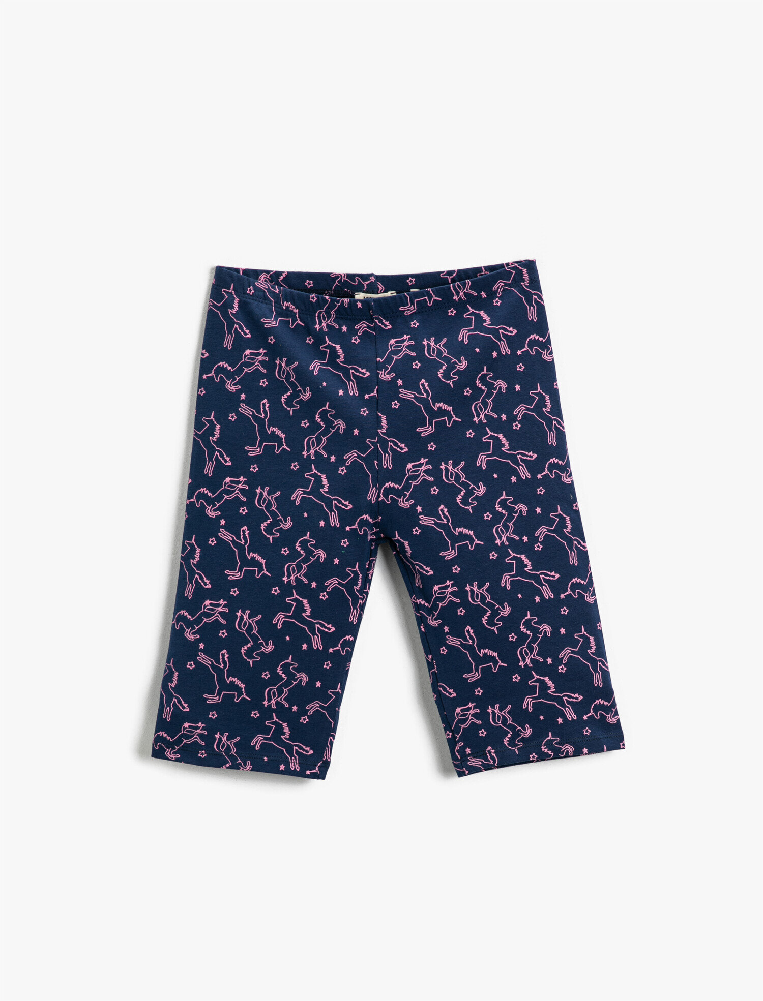 Kız Çocuk Unicorn Baskılı Tayt Pamuklu
