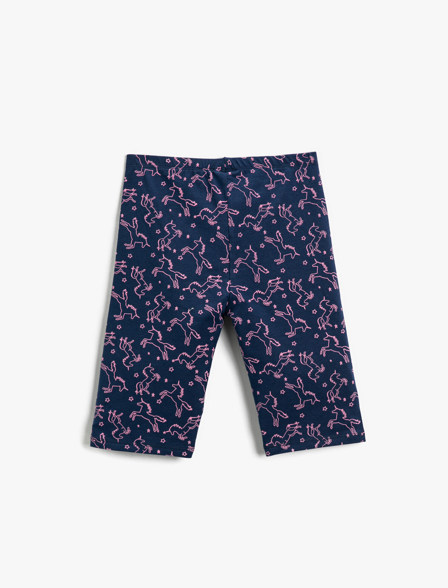  Kız Çocuk Unicorn Baskılı Tayt Pamuklu