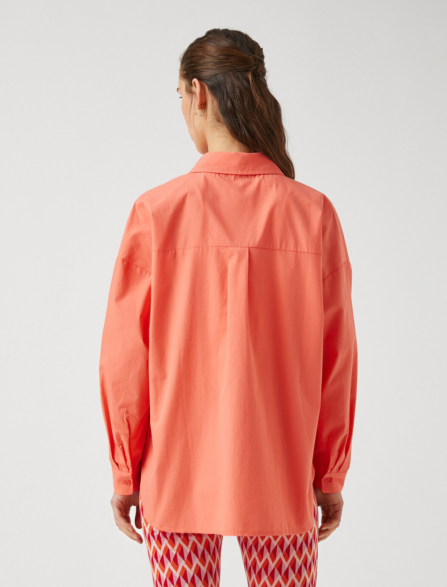   Pamuklu Cepli Gömlek Uzun Kollu