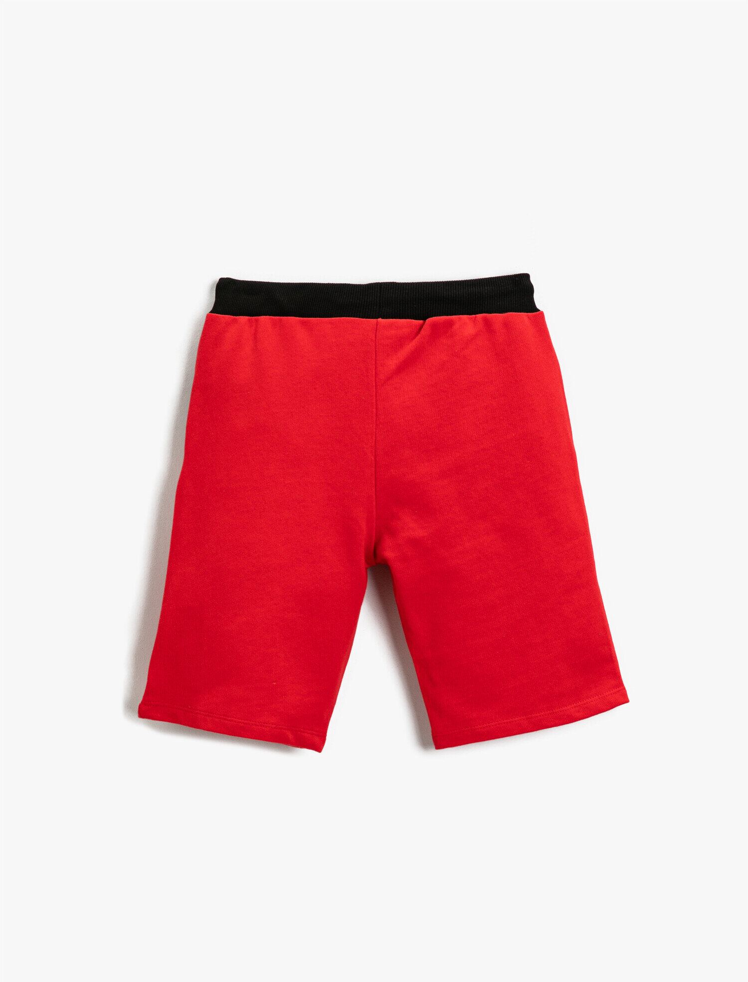  Erkek Çocuk Slogan Baskılı Şort Pamuklu Beli Bağcıklı