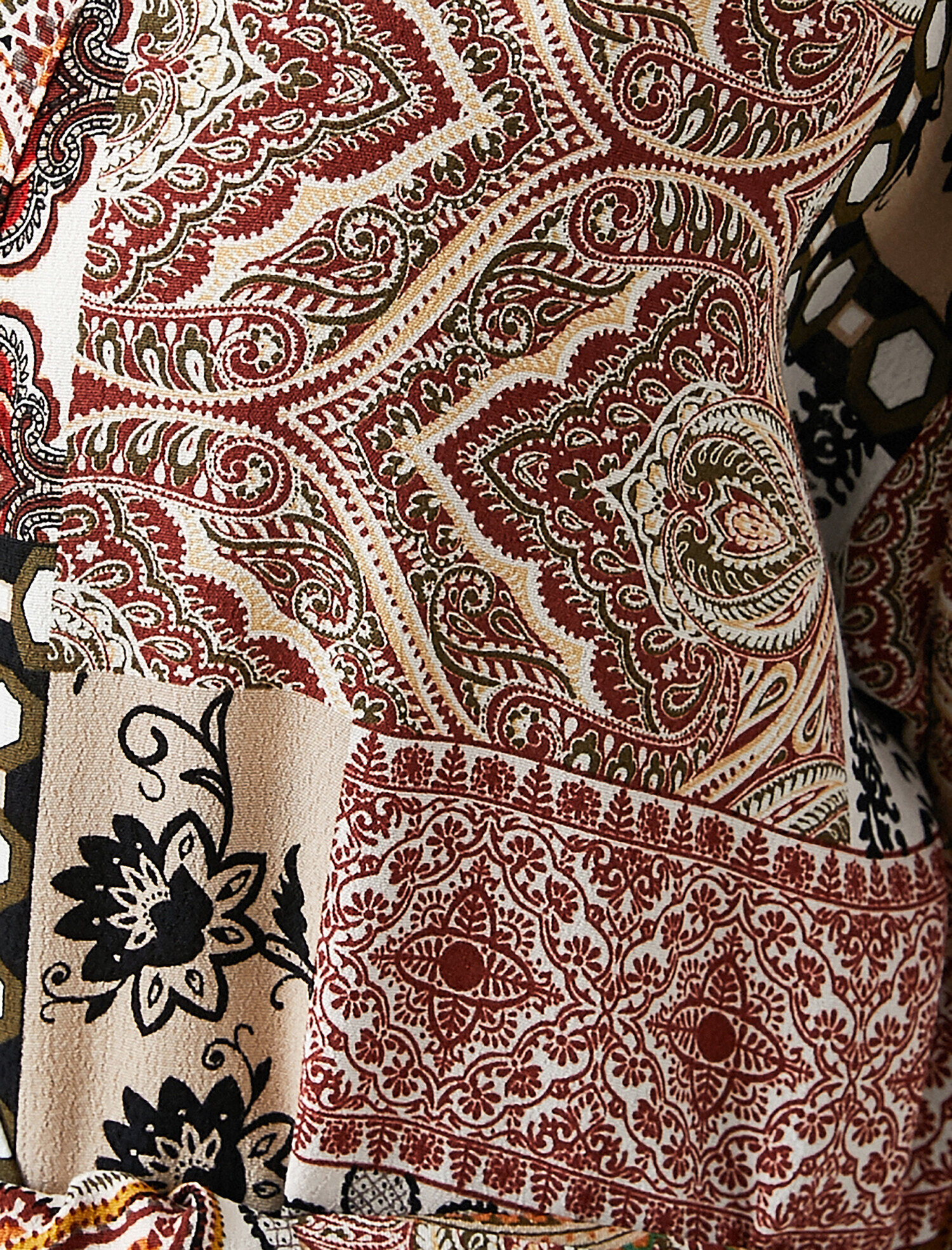   3/4 Kol Desenli Kimono