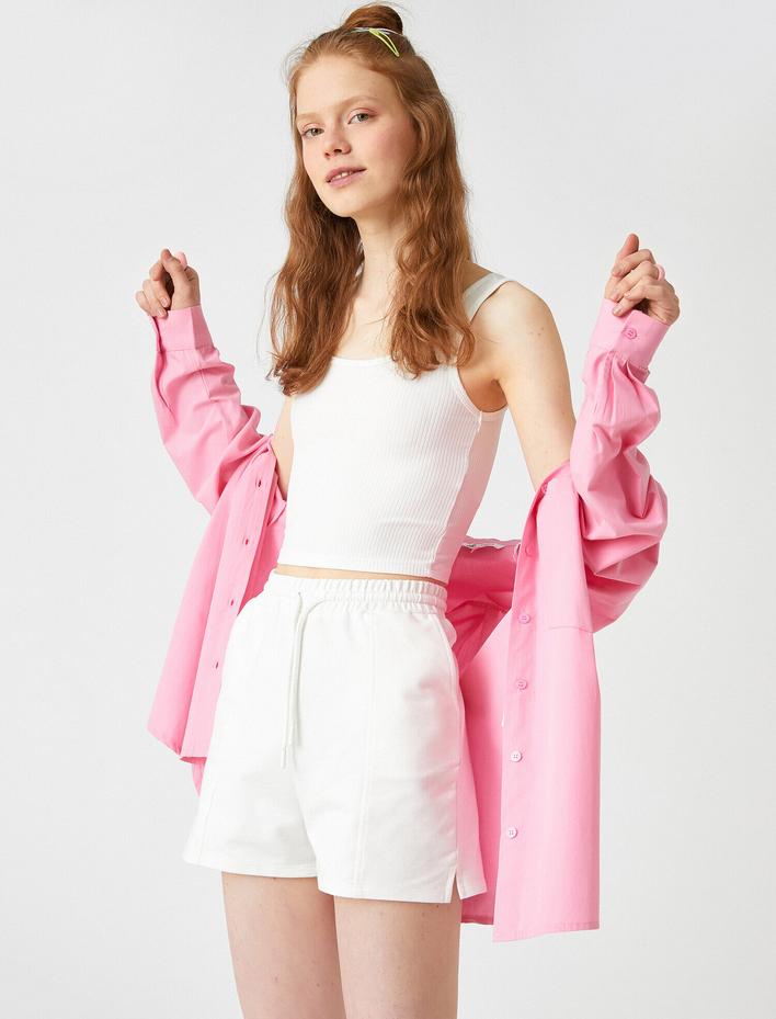  Fitilli Atlet Kalın Askılı Oyuk Yaka