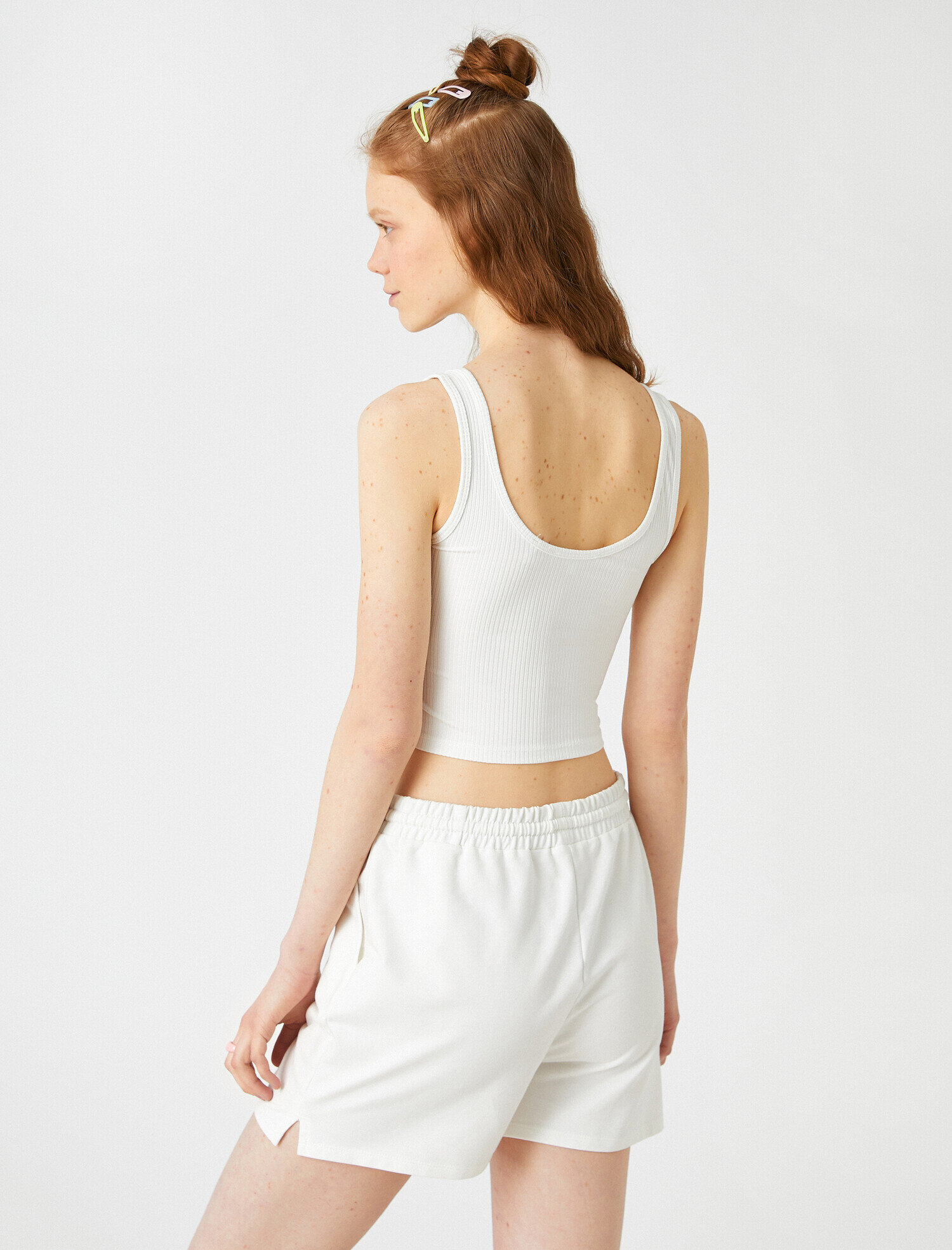   Fitilli Atlet Kalın Askılı Oyuk Yaka