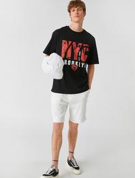 NYC Baskılı Oversize Tişört