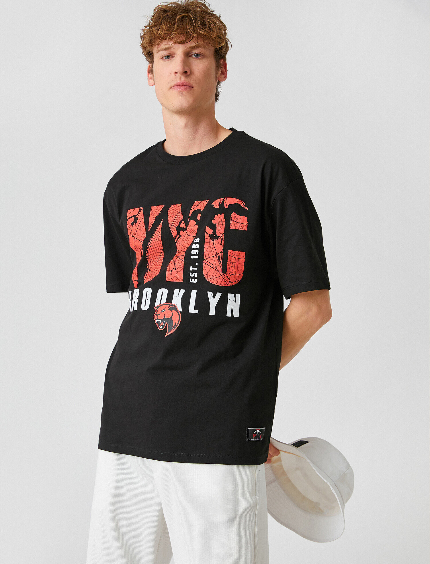   NYC Baskılı Oversize Tişört