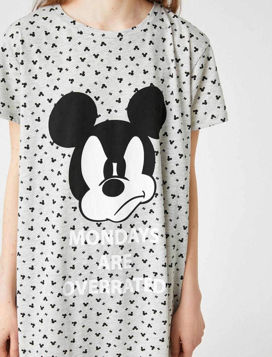   Disney Lisanslı Baskılı Gecelik Elbise