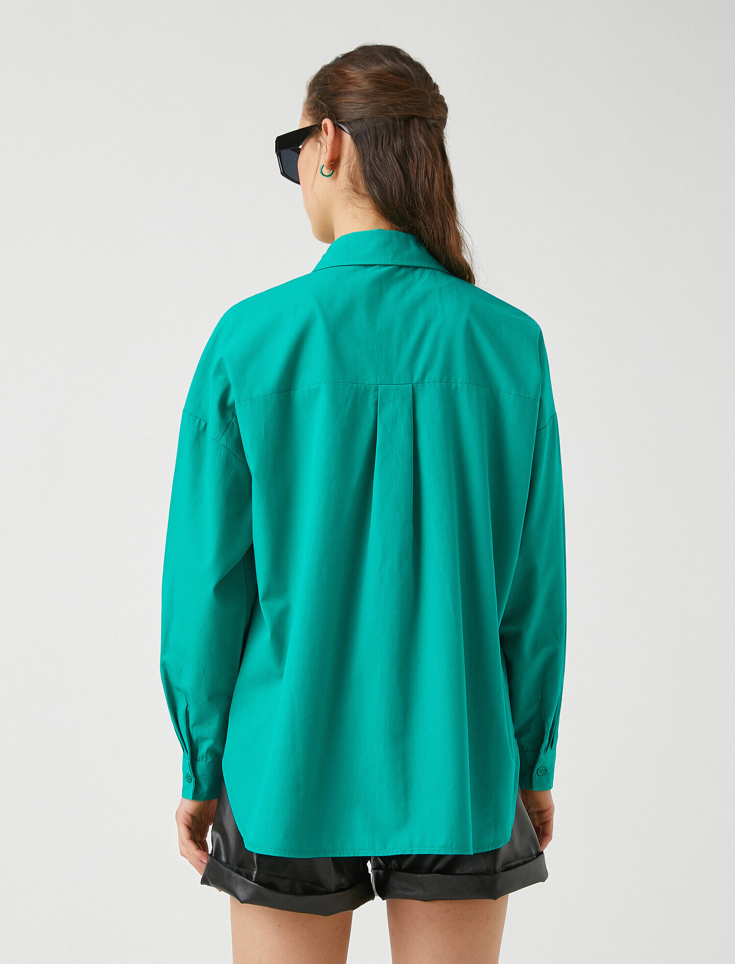   Pamuklu Cepli Gömlek Uzun Kollu