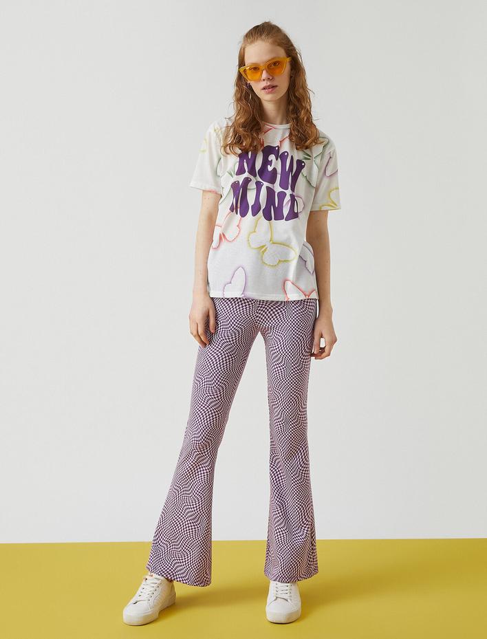  Kısa Kollu Baskılı Tişört