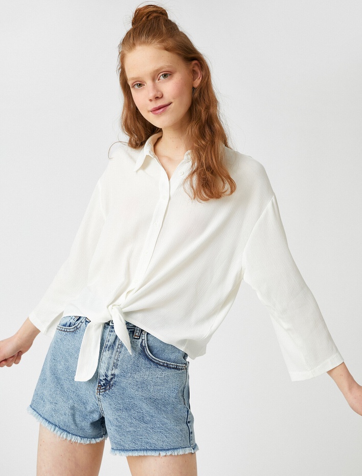  Klasik Yaka Gömlek Uzun Kollu