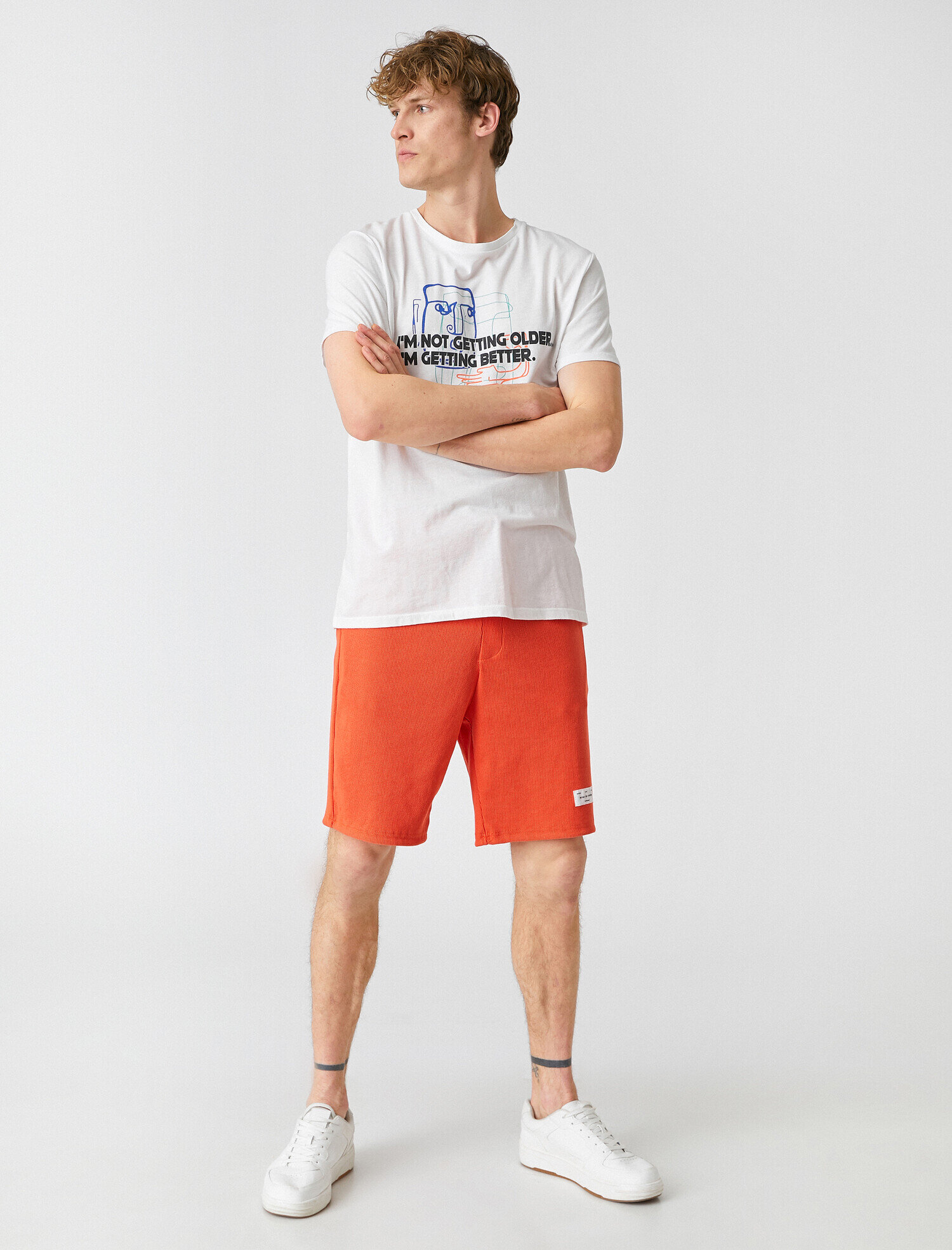   Etiketli Basic Şort