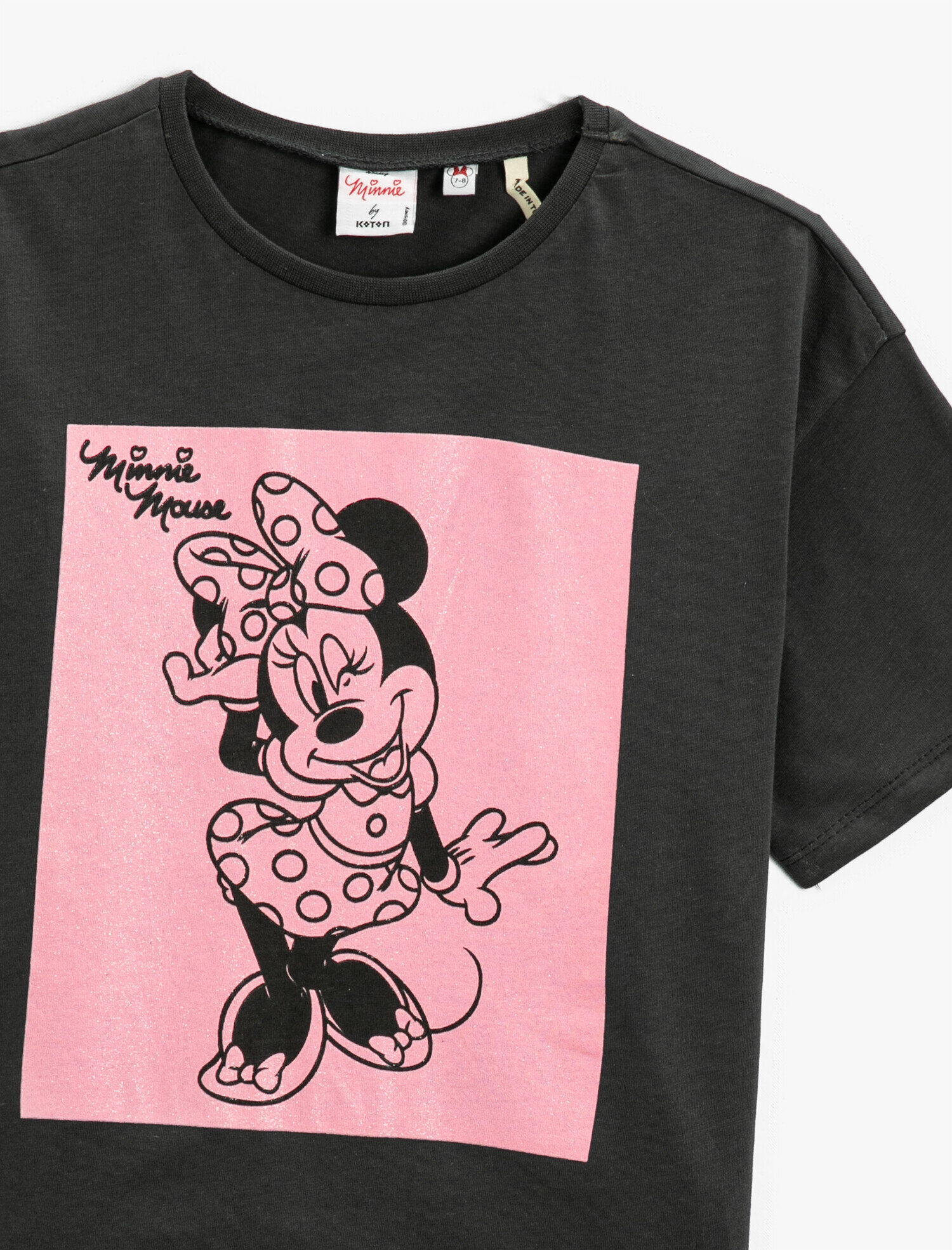  Kız Çocuk Minnie Mouse Baskılı, Lisanslı, Kısa Kollu Tişört