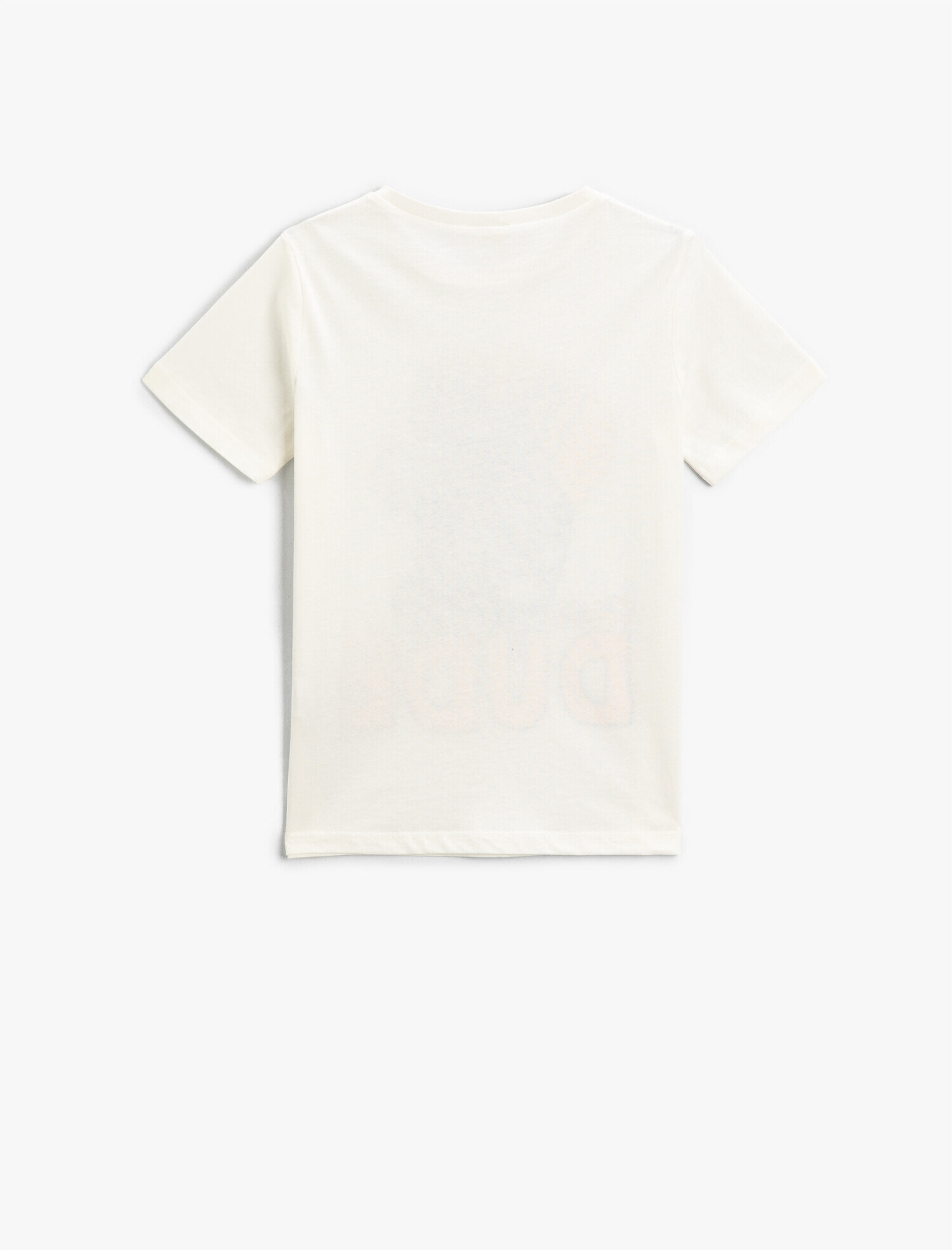  Erkek Çocuk Dinozor Baskılı Kısa Kollu Tişört Bisiklet Yaka Pamuklu