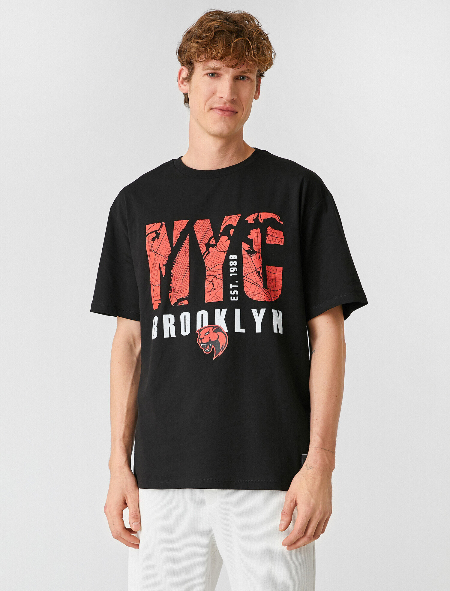   NYC Baskılı Oversize Tişört