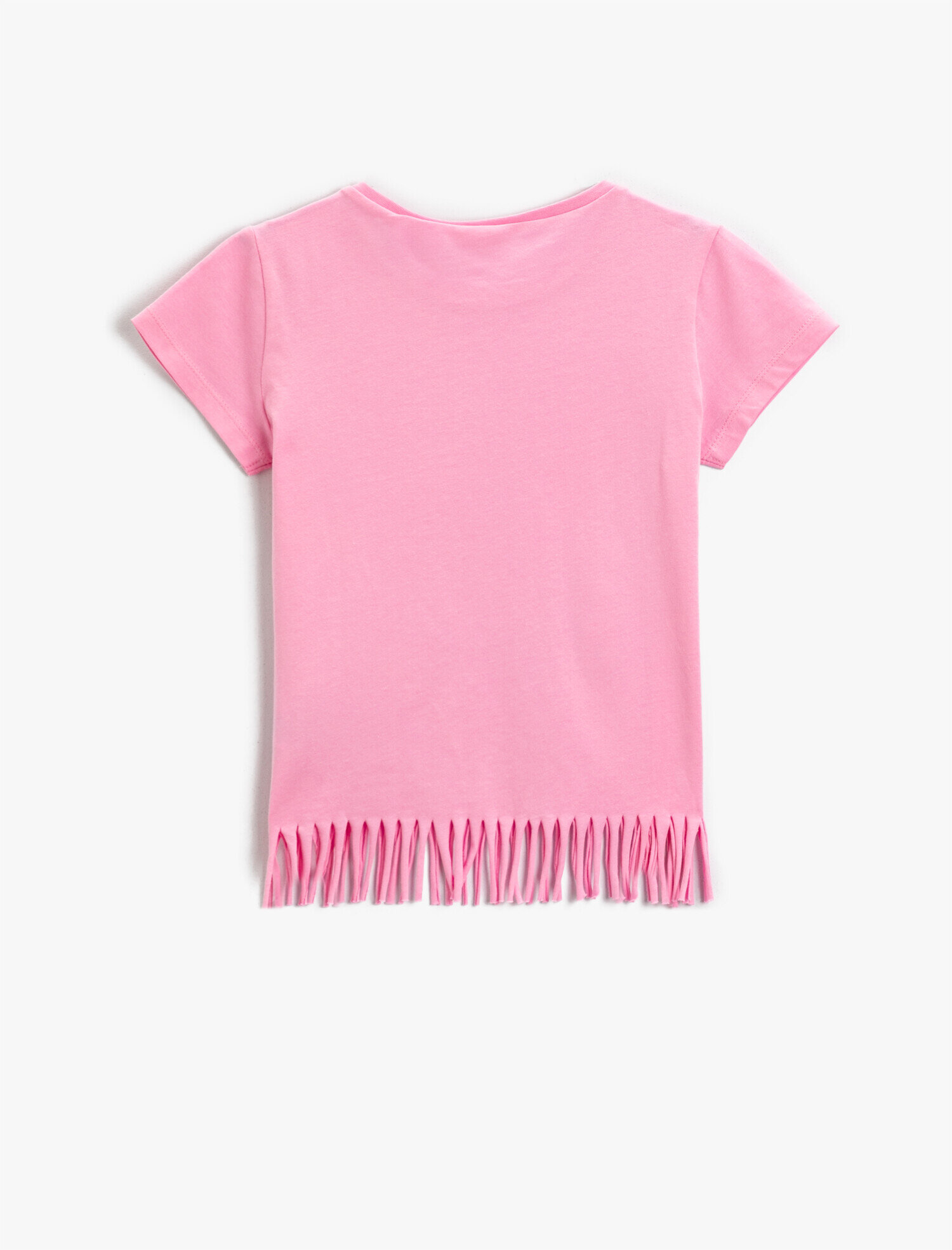  Kız Çocuk LOL Surprise OMG Lisanslı Bisiklet Yaka Püsküllü Pamuklu Tişört