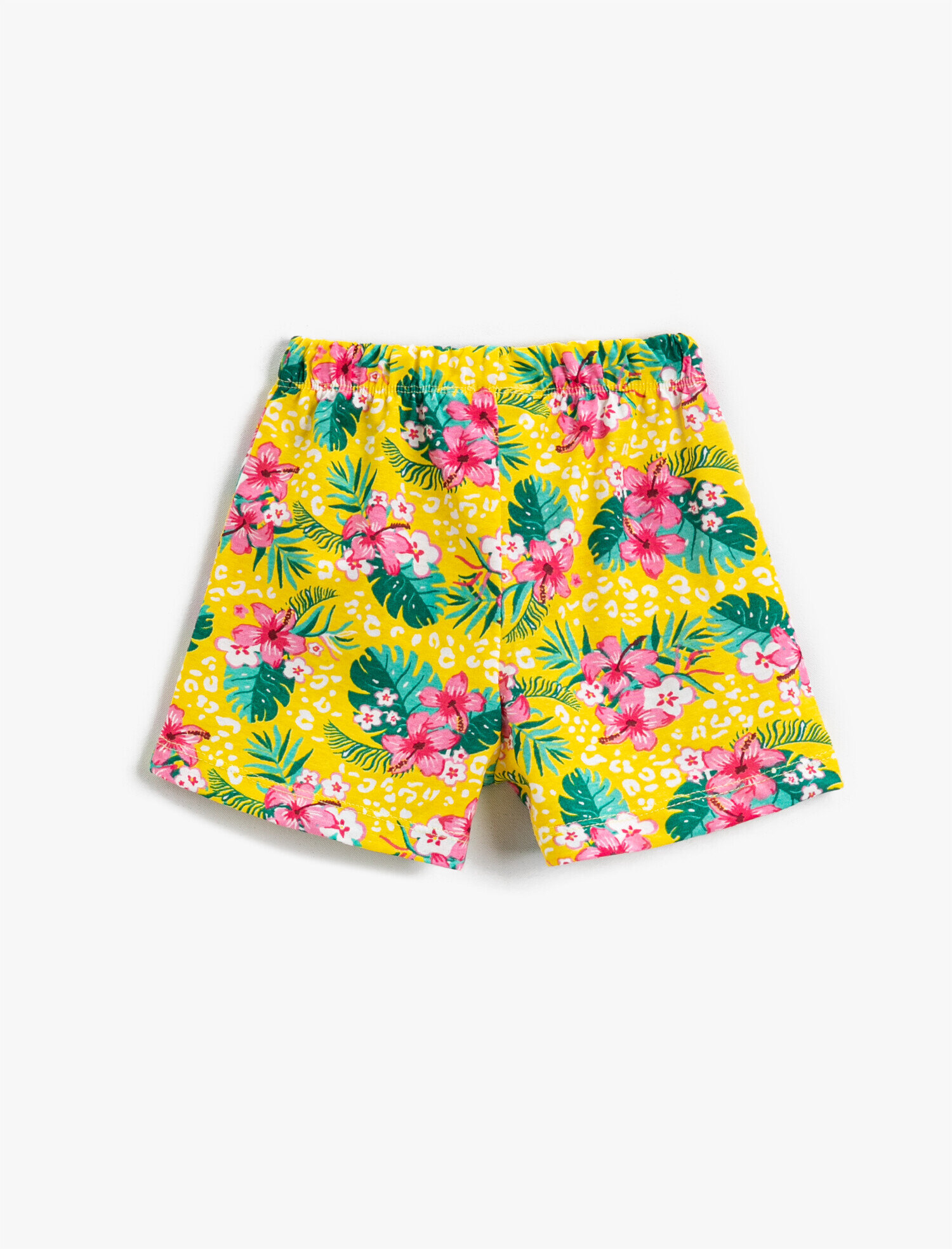 Kız Çocuk Yaz Temalı Çiçek Baskılı Şort