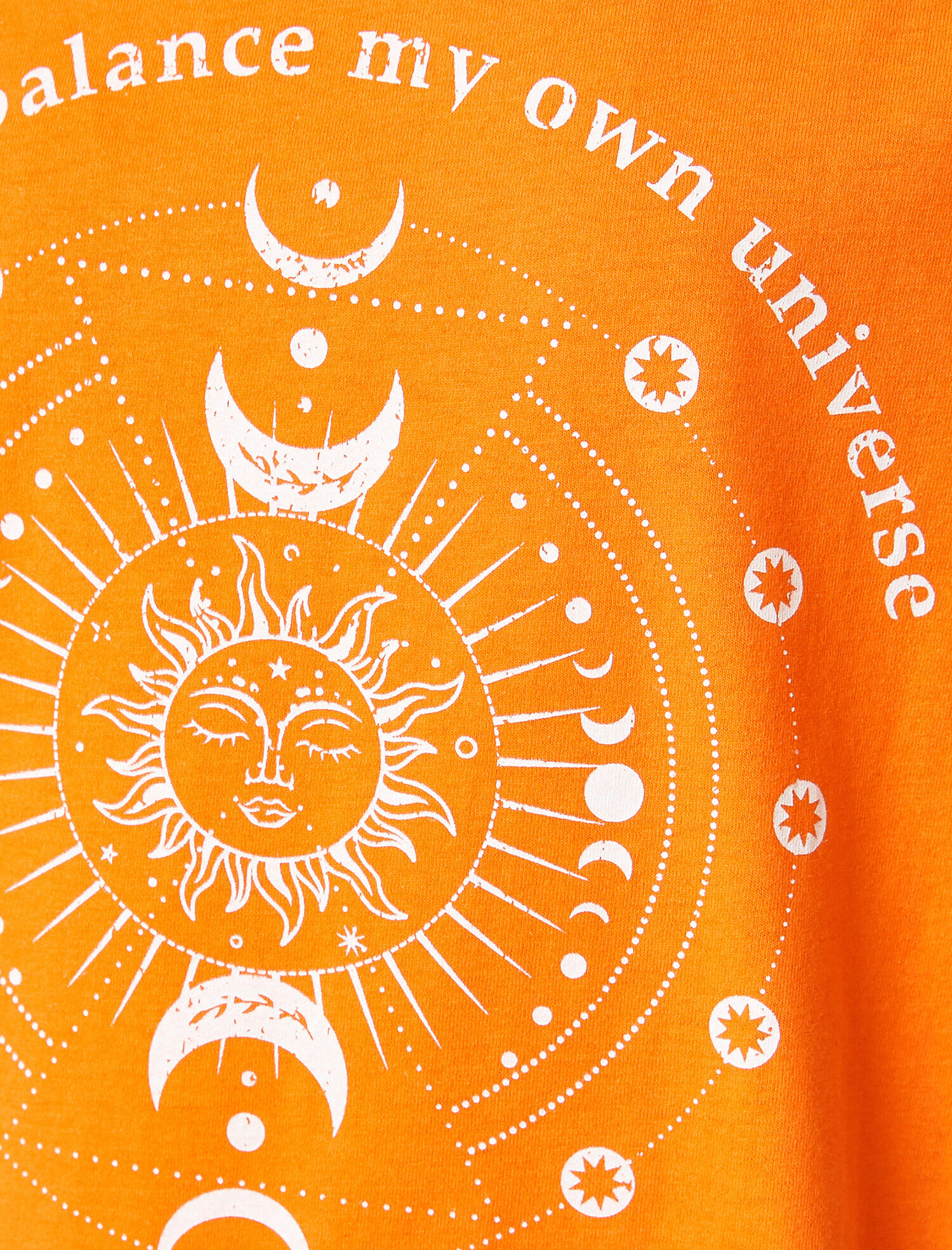   Baskılı Kısa Kollu Bisiklet Yaka Pamuklu Tişört