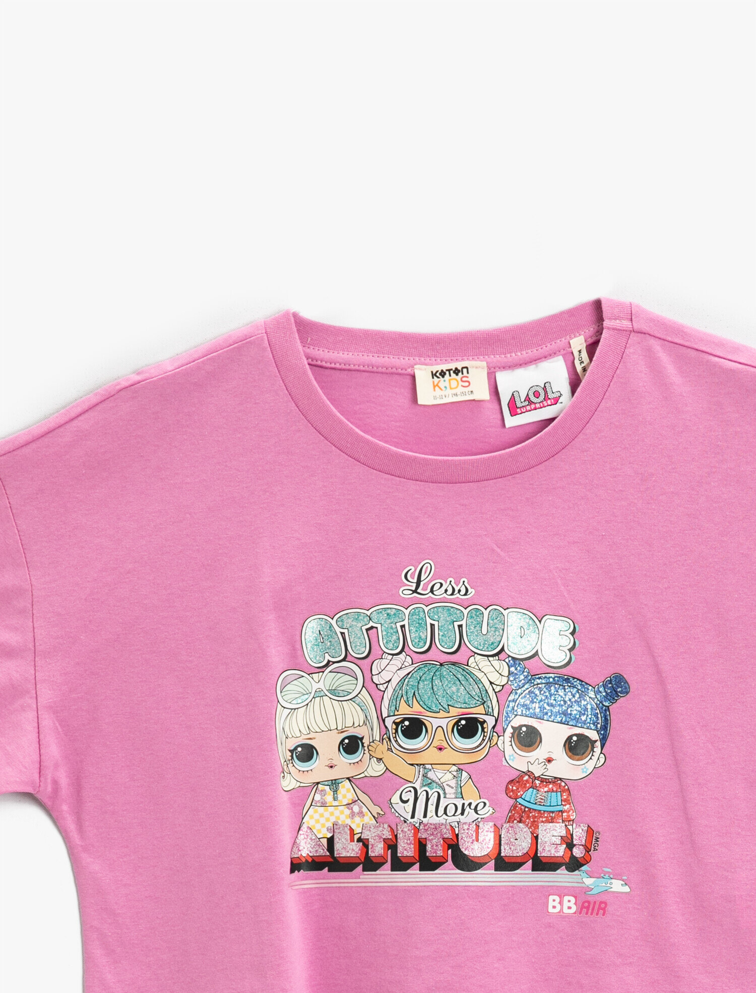  Kız Çocuk Lol Lisanslı Baskılı Tişört Pamuklu