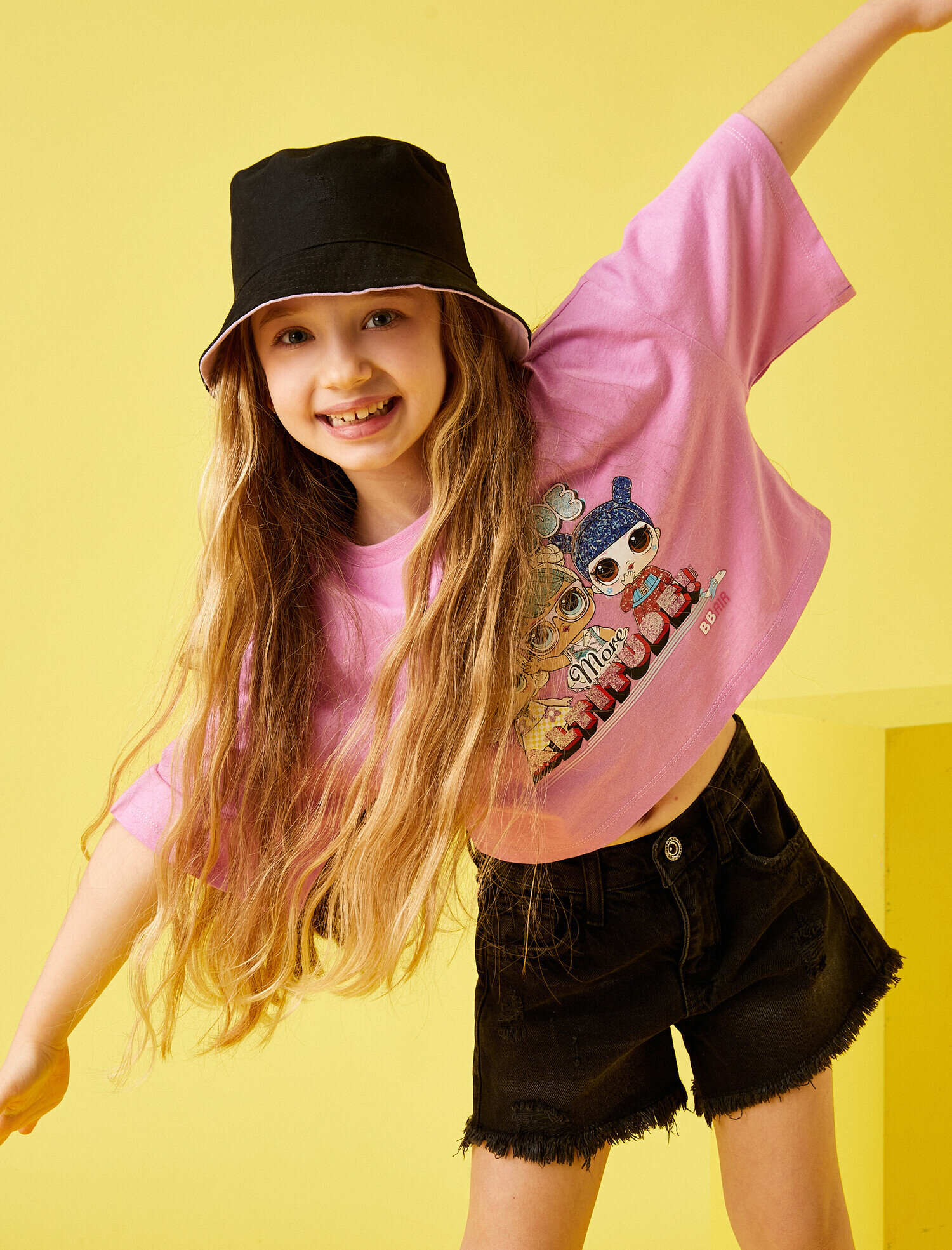  Kız Çocuk Lol Lisanslı Baskılı Tişört Pamuklu