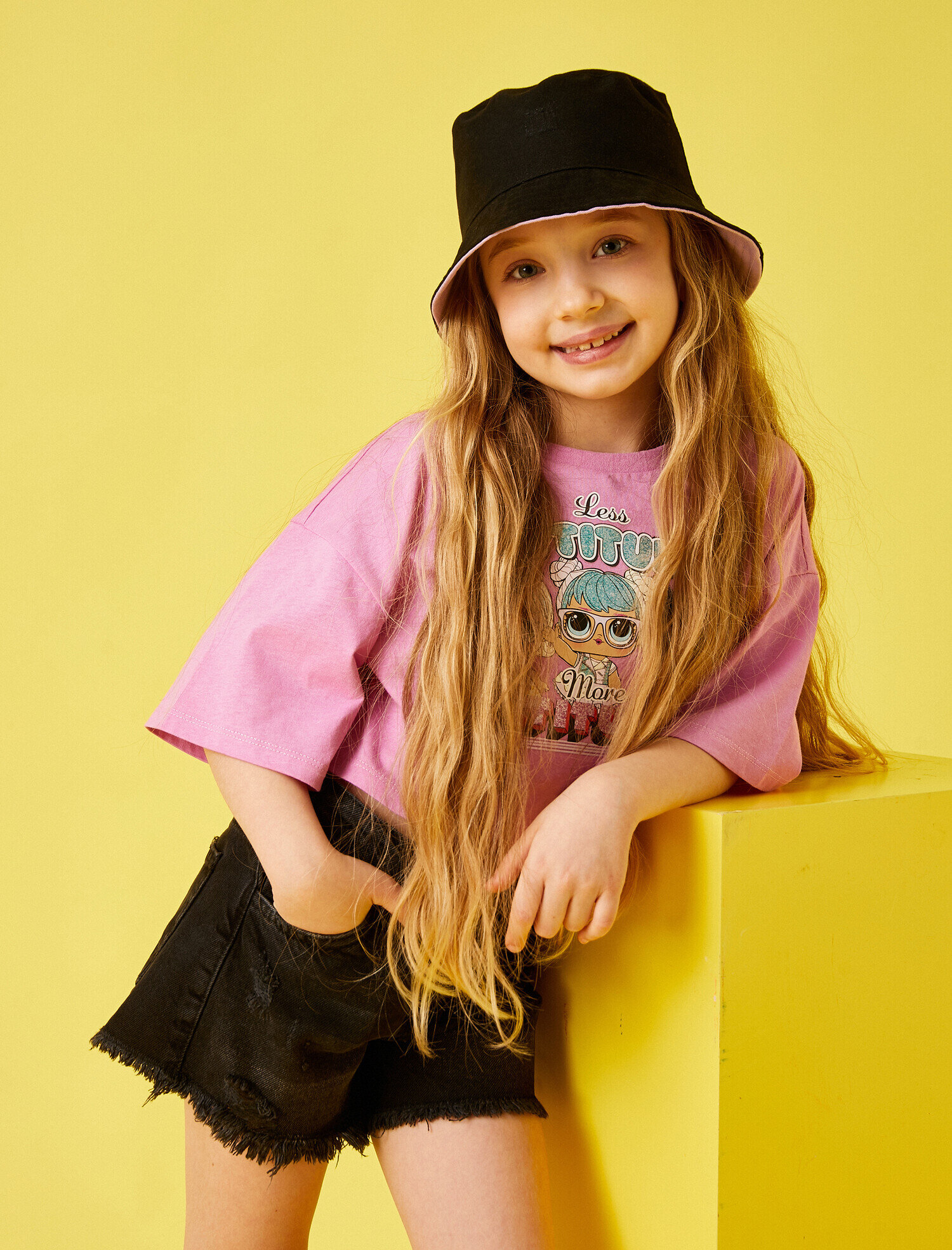  Kız Çocuk Lol Lisanslı Baskılı Tişört Pamuklu