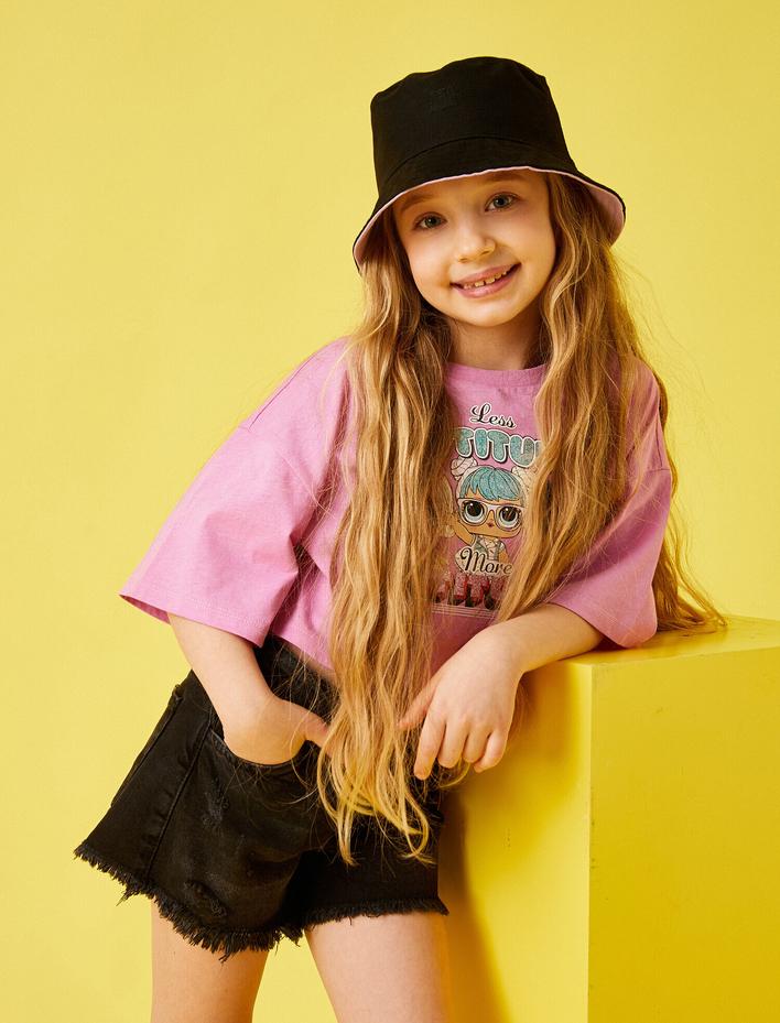 Kız Çocuk Lol Lisanslı Baskılı Tişört Pamuklu