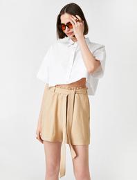 Rahat Kesim Cepli Kemerli Şort