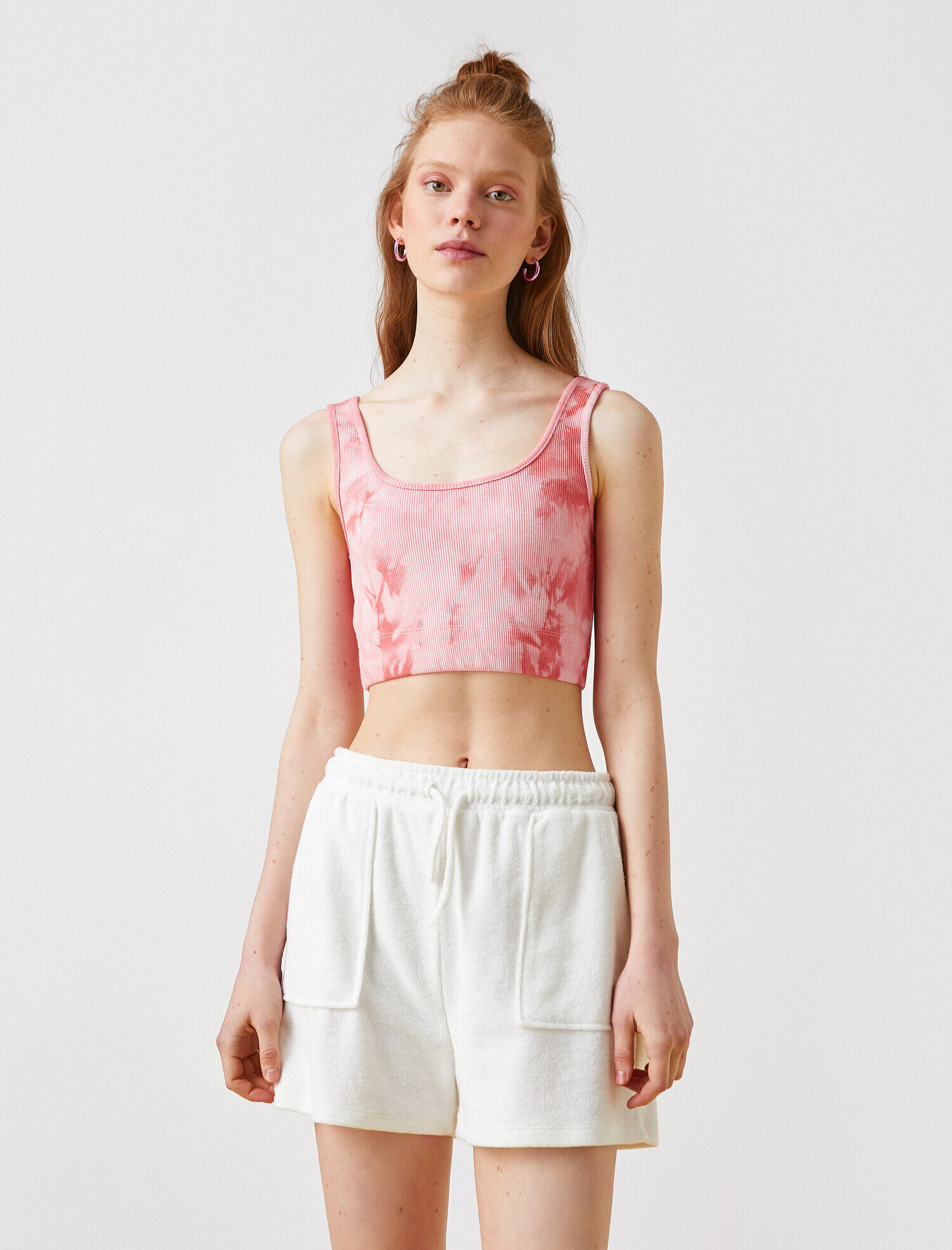   Pamuklu Baskılı Sporcu Sütyeni