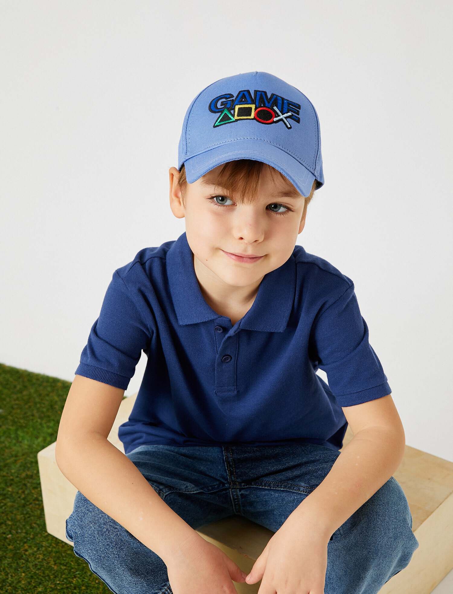  Erkek Çocuk Polo Yaka Tişört Kısa Kollu Pamuklu