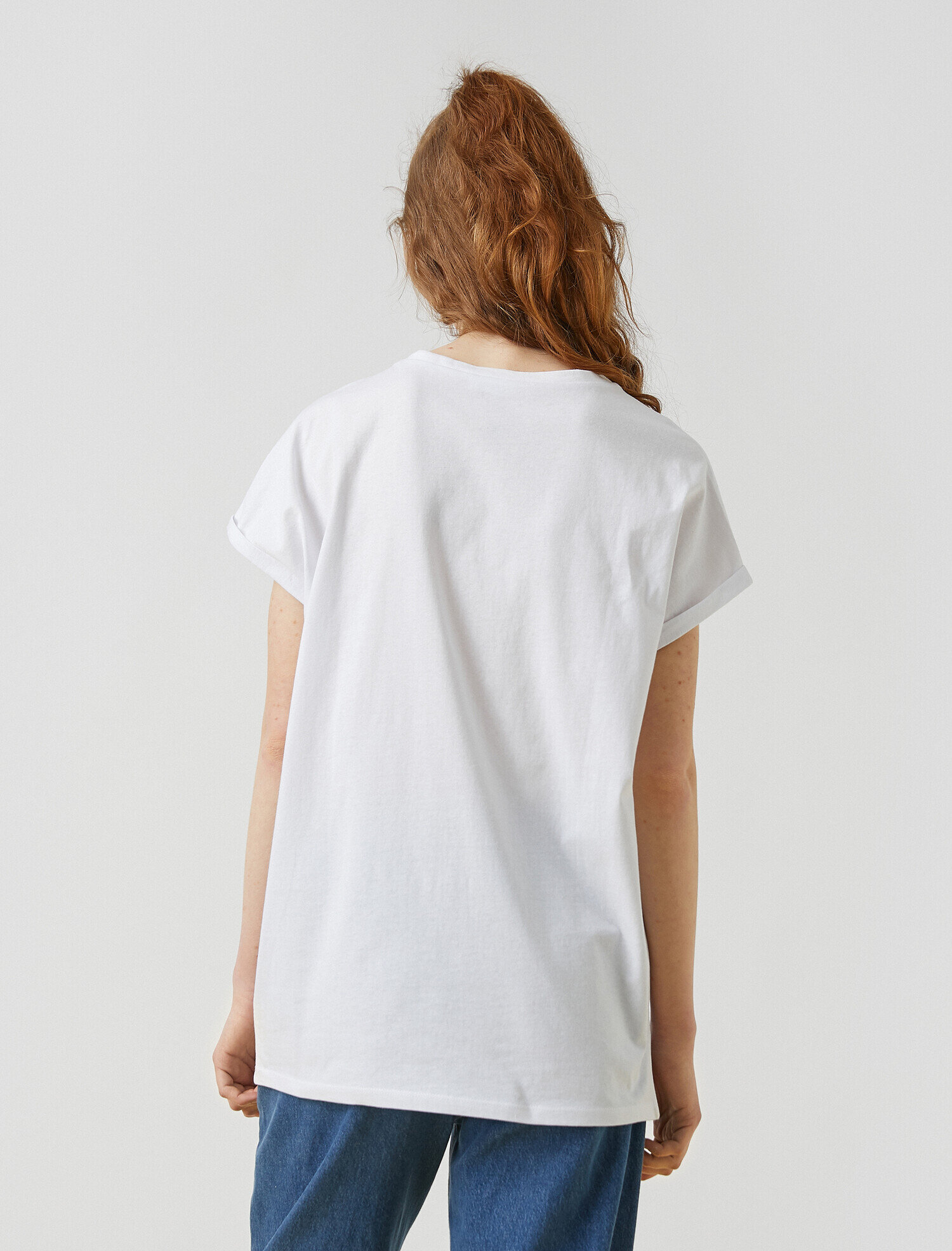   Doğa Temalı Güneş Baskılı Kısa Kollu Pamuklu Tişört