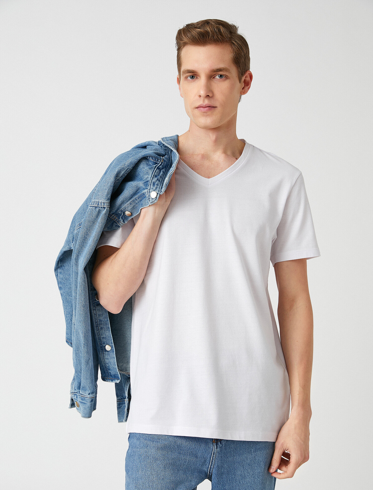   Slim Fit Basic Tişört