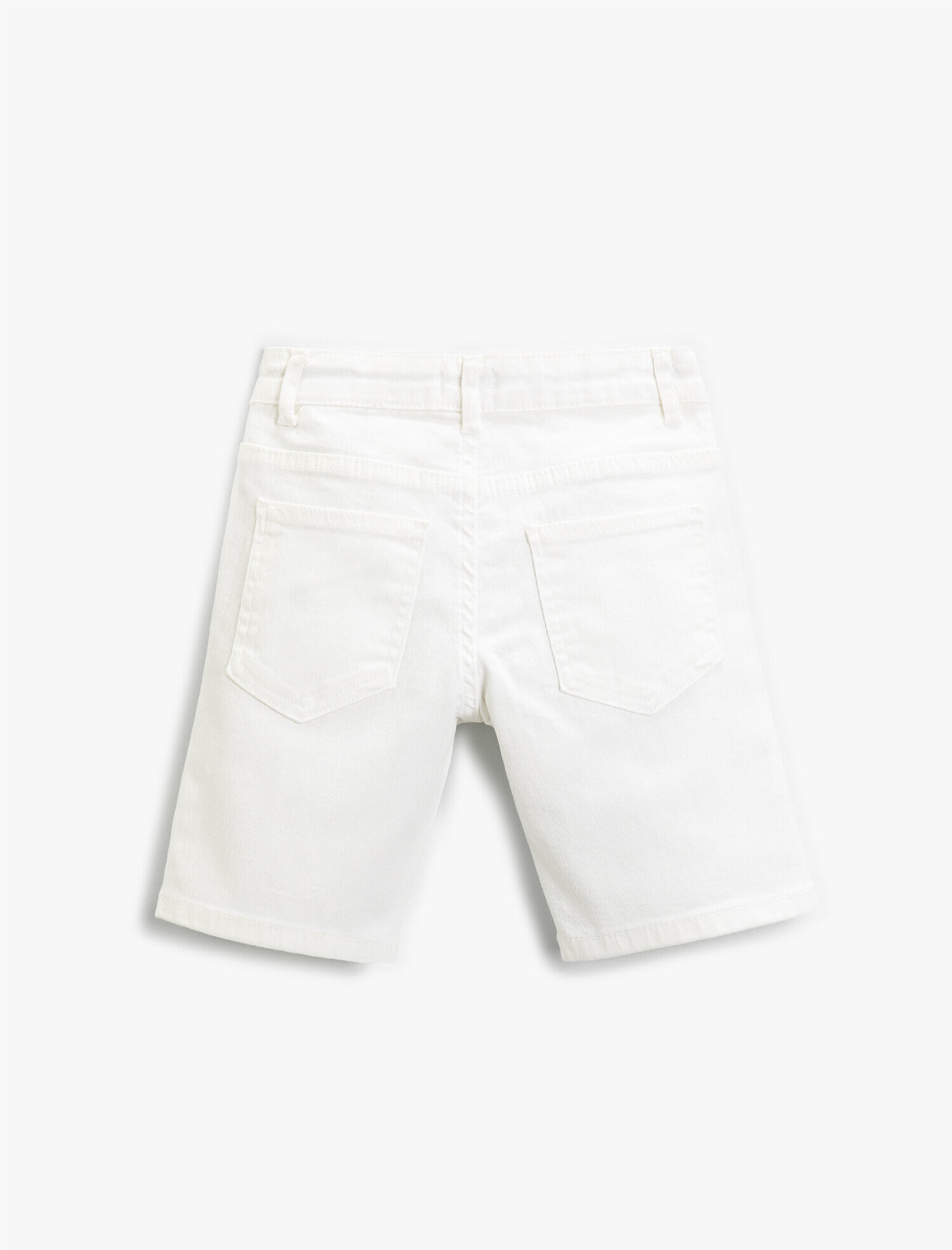  Erkek Çocuk Basic Kot Şort Pamuklu Düz Kesim
