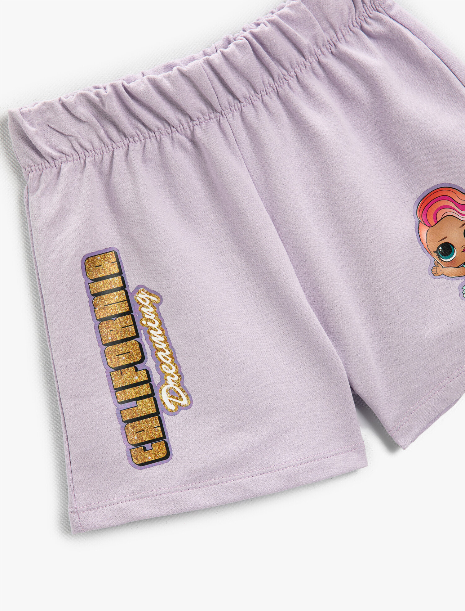  Kız Çocuk LOL Lisanslı Baskılı Şort Pamuklu
