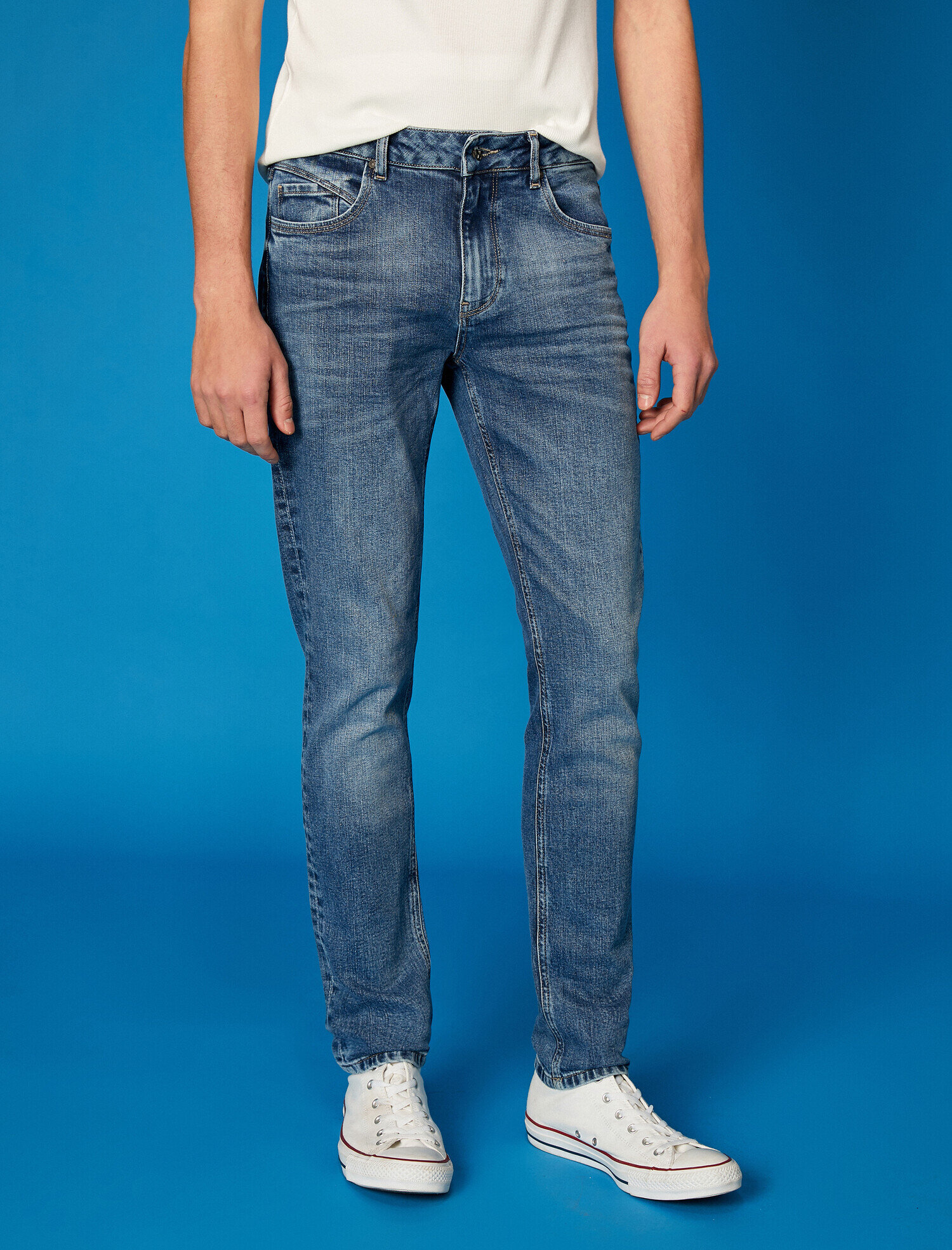 Koton Straight Fit Premium Boru Paça Kot Pantolon - Mark Jean. 4