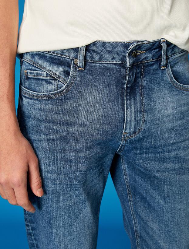   Straight Fit Premium Boru Paça Kot Pantolon - Mark Jean