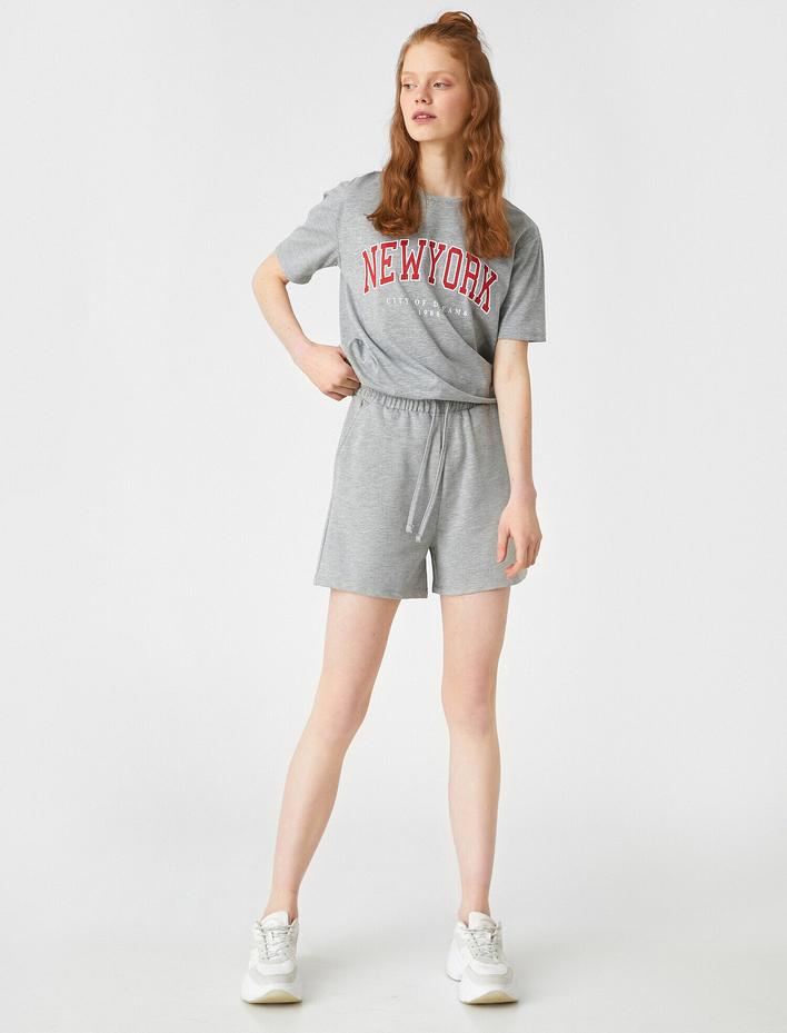  Beli Lastikli Cepli Şort