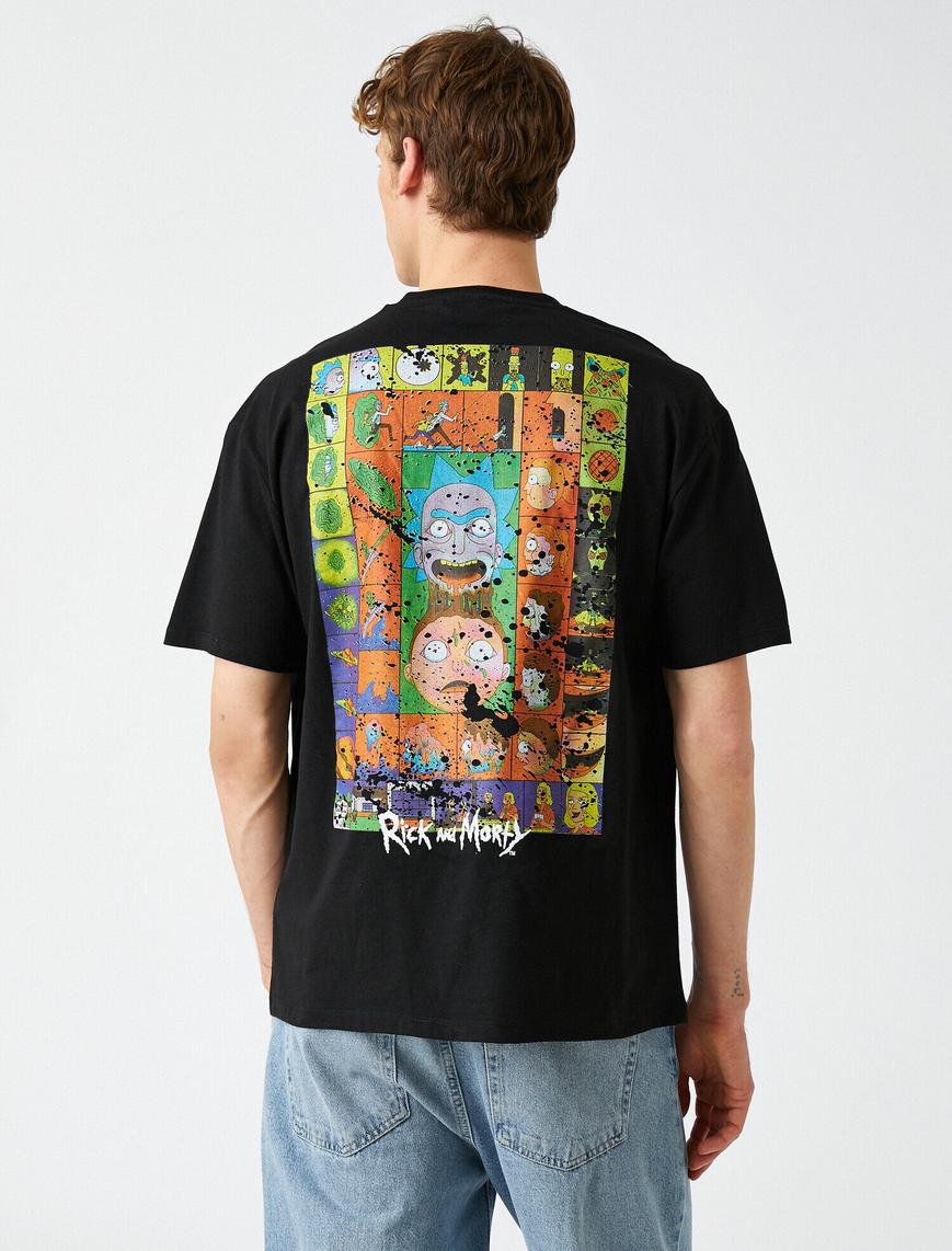   Rick and Morty Oversize Tişört Lisanslı Baskılı