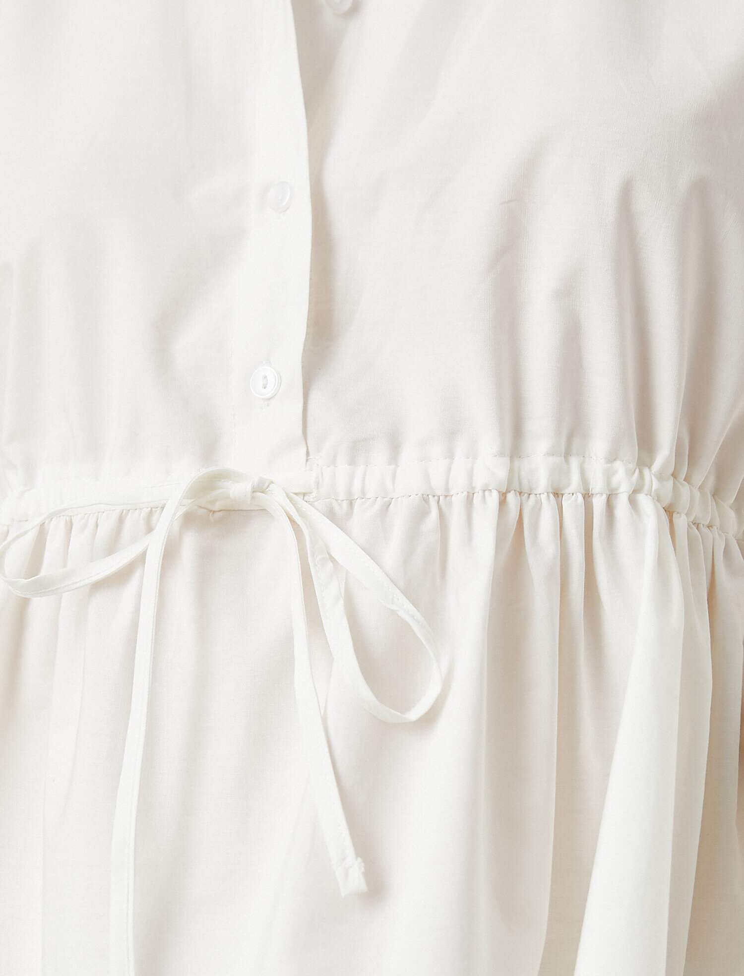   Kısa Kollu Mini Gömlek Elbise