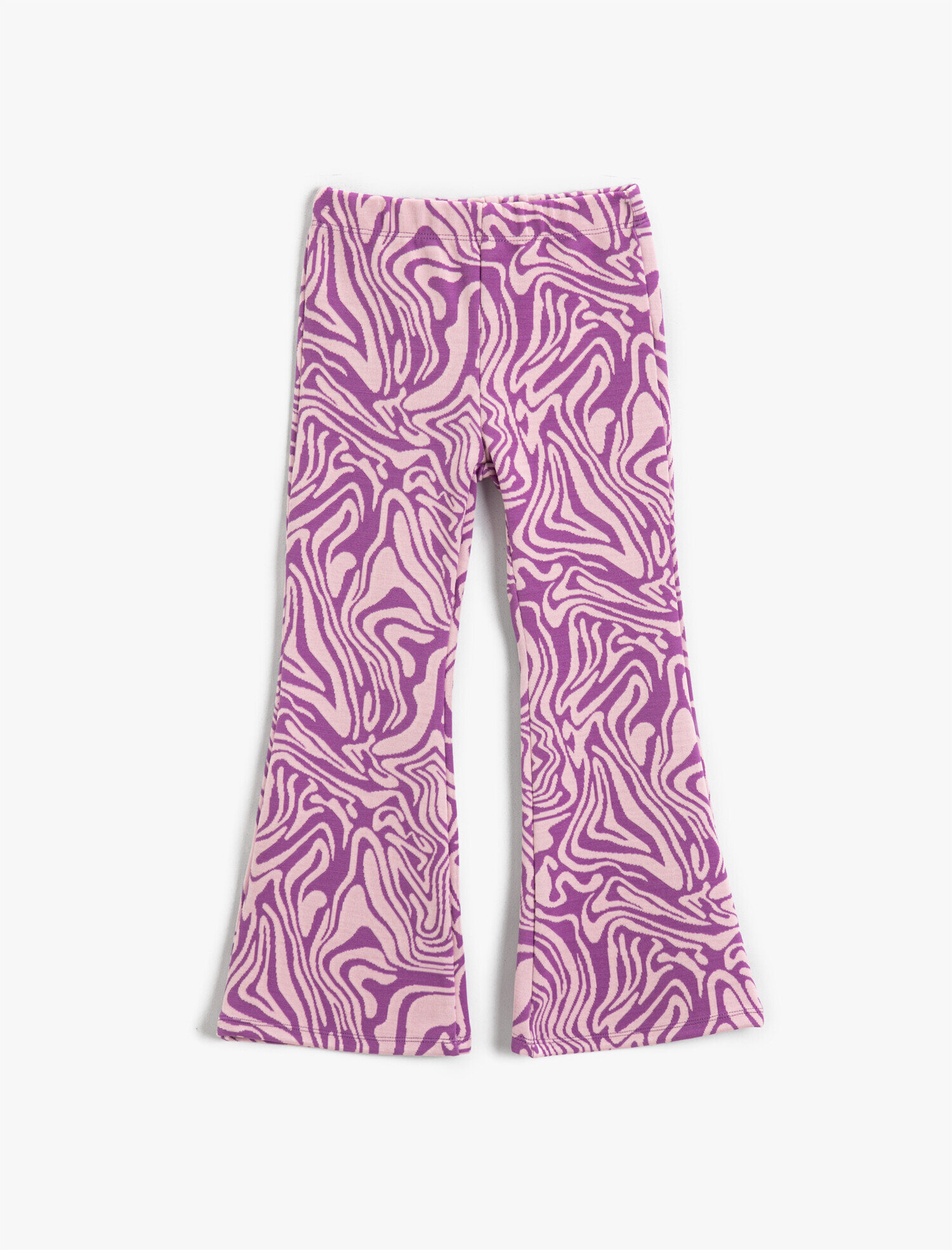  Kız Çocuk İspanyol Paça Pantolon Desenli