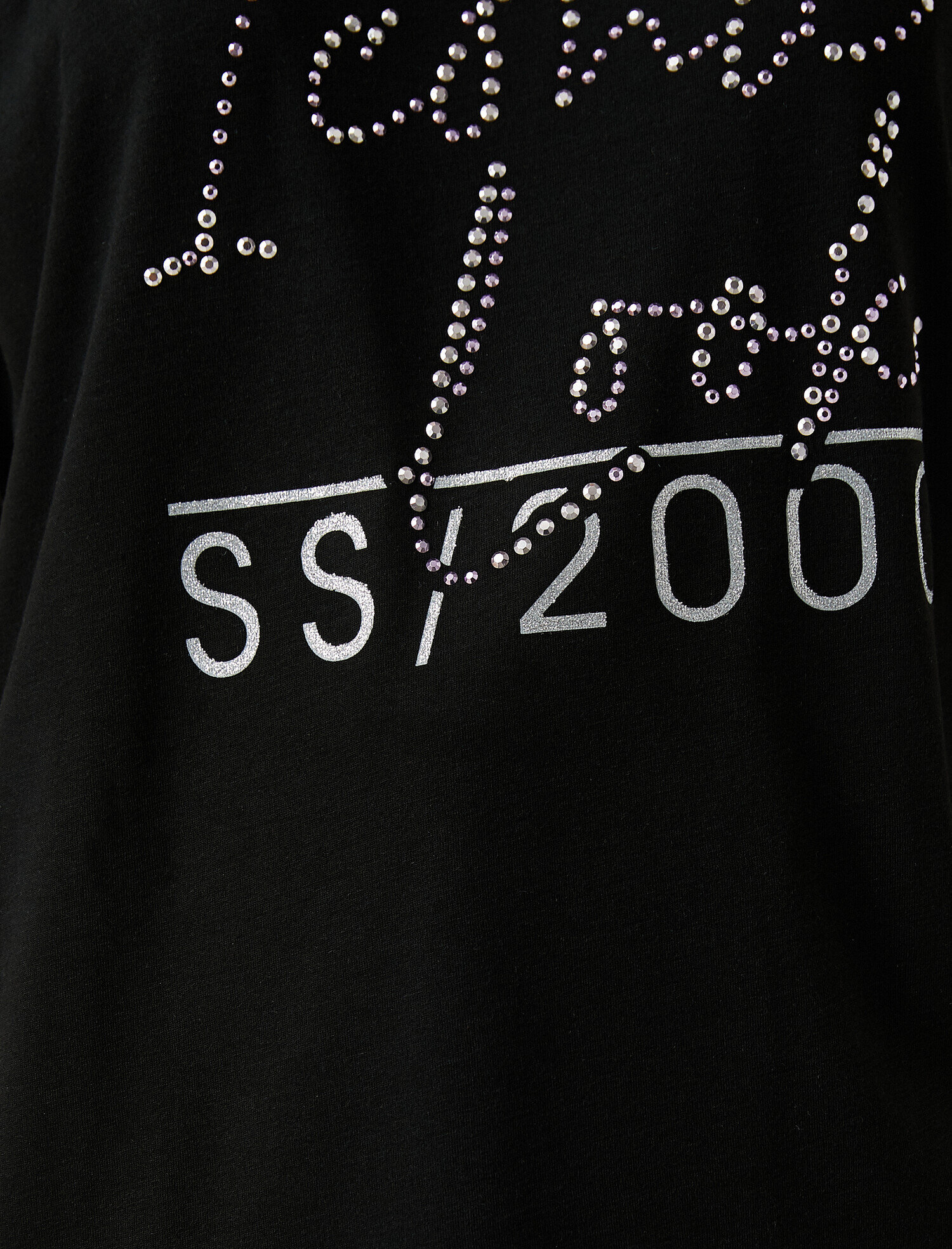   Baskılı Pullu Tişört Bisiklet Yaka