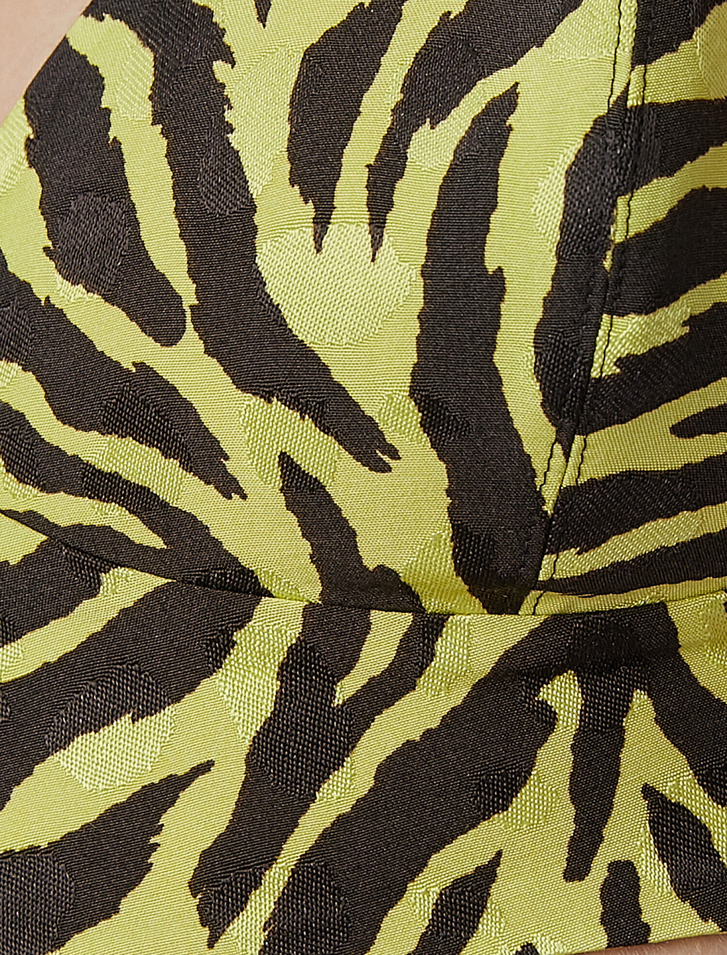   Zebra Desenli Crop İnce Askılı Büstiyer