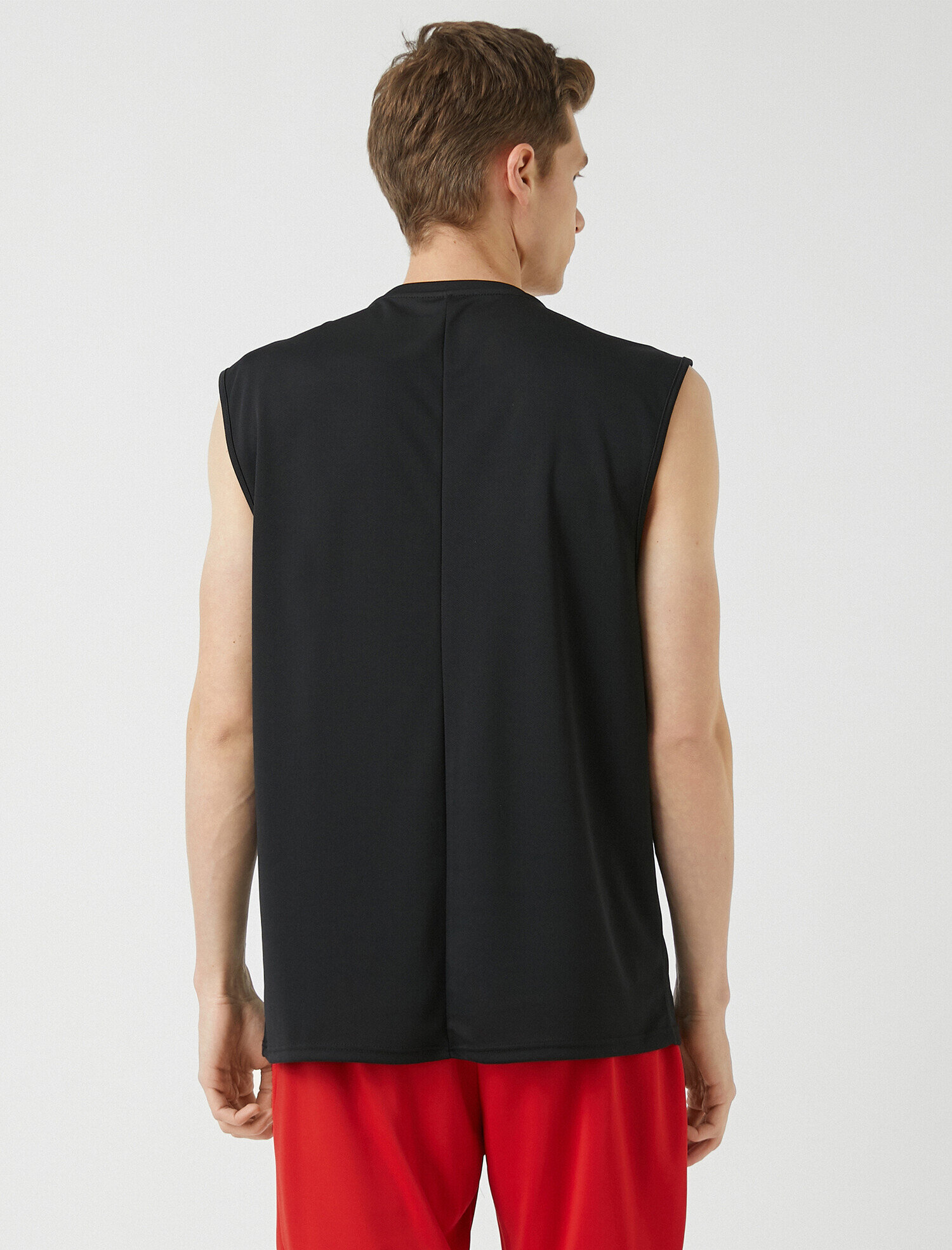   Slogan Baskılı Sporcu Atleti