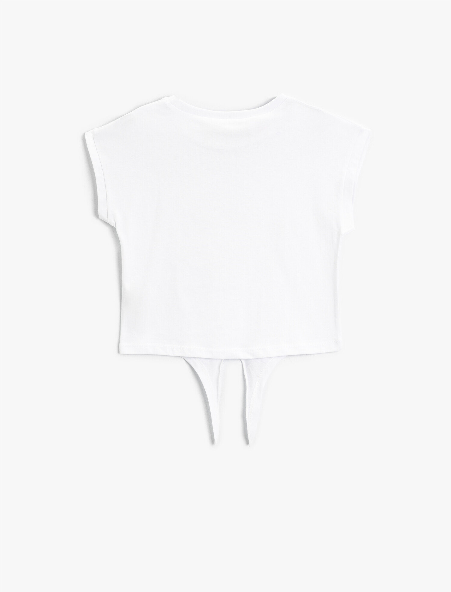  Kız Çocuk LOL Baskılı Belden Bağlamalı Lisanslı Tişört Bisiklet Yaka Pamuklu