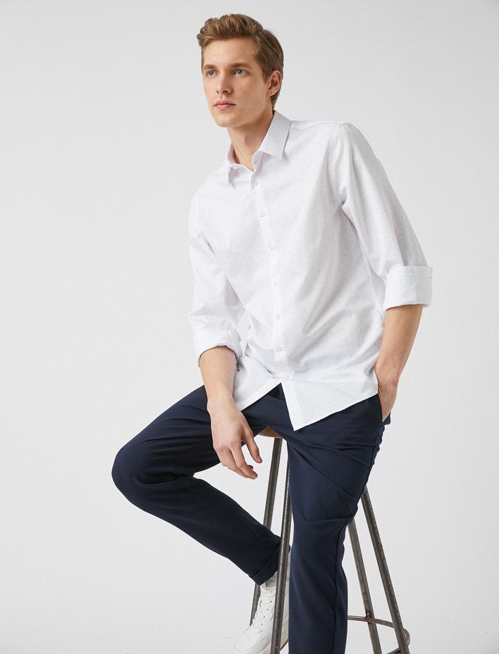  Spor Gömlek Slim Fit Non Iron