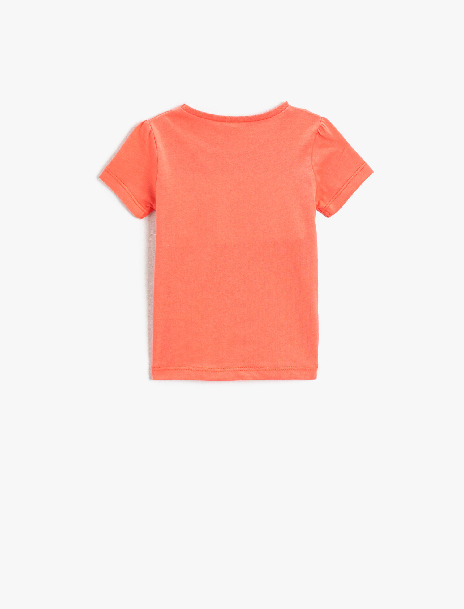  Kız Bebek Baskılı Tişört Bisiklet Yaka Pamuklu