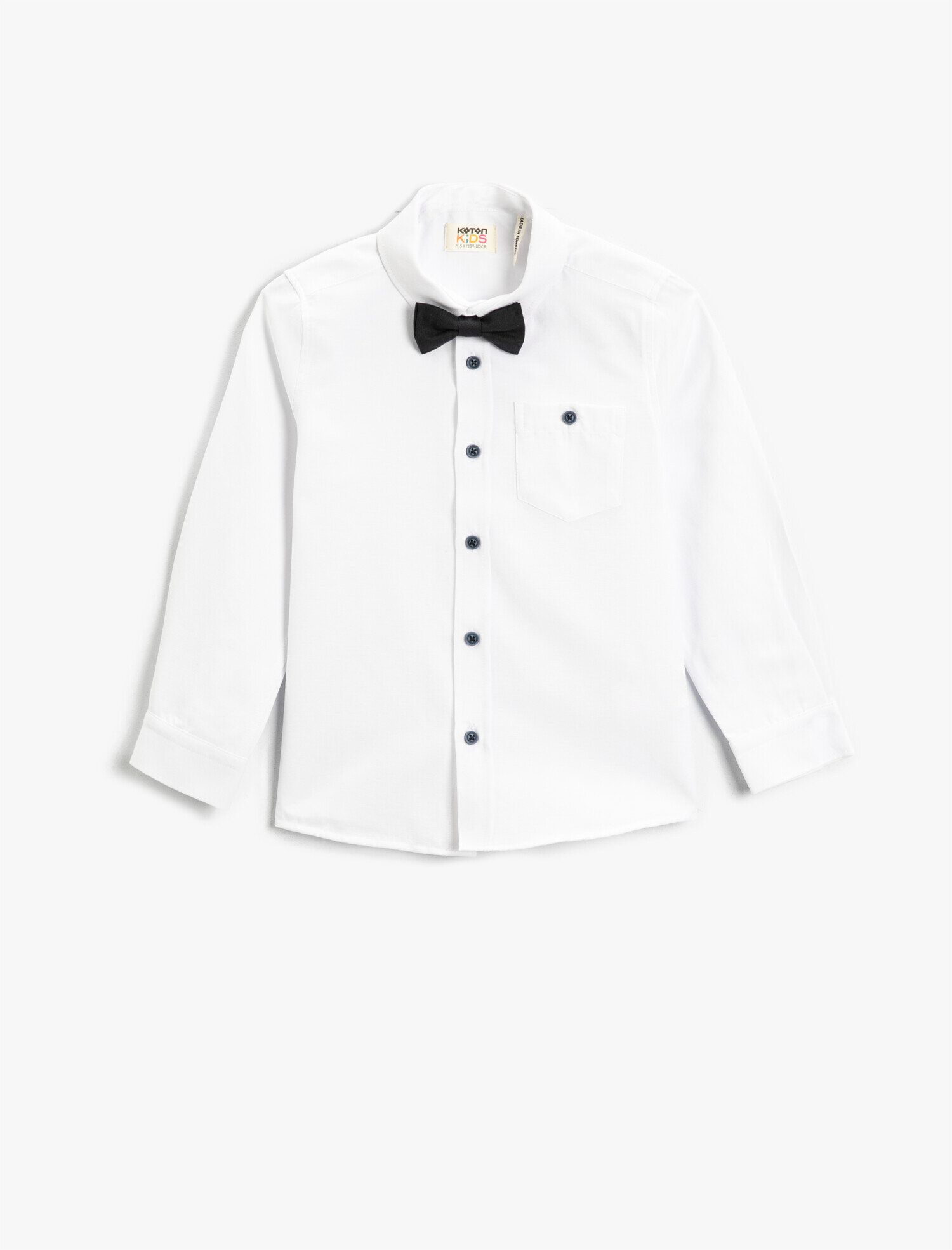  Erkek Çocuk Papyonlu Uzun Kollu Gömlek