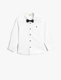 Papyonlu Uzun Kollu Gömlek